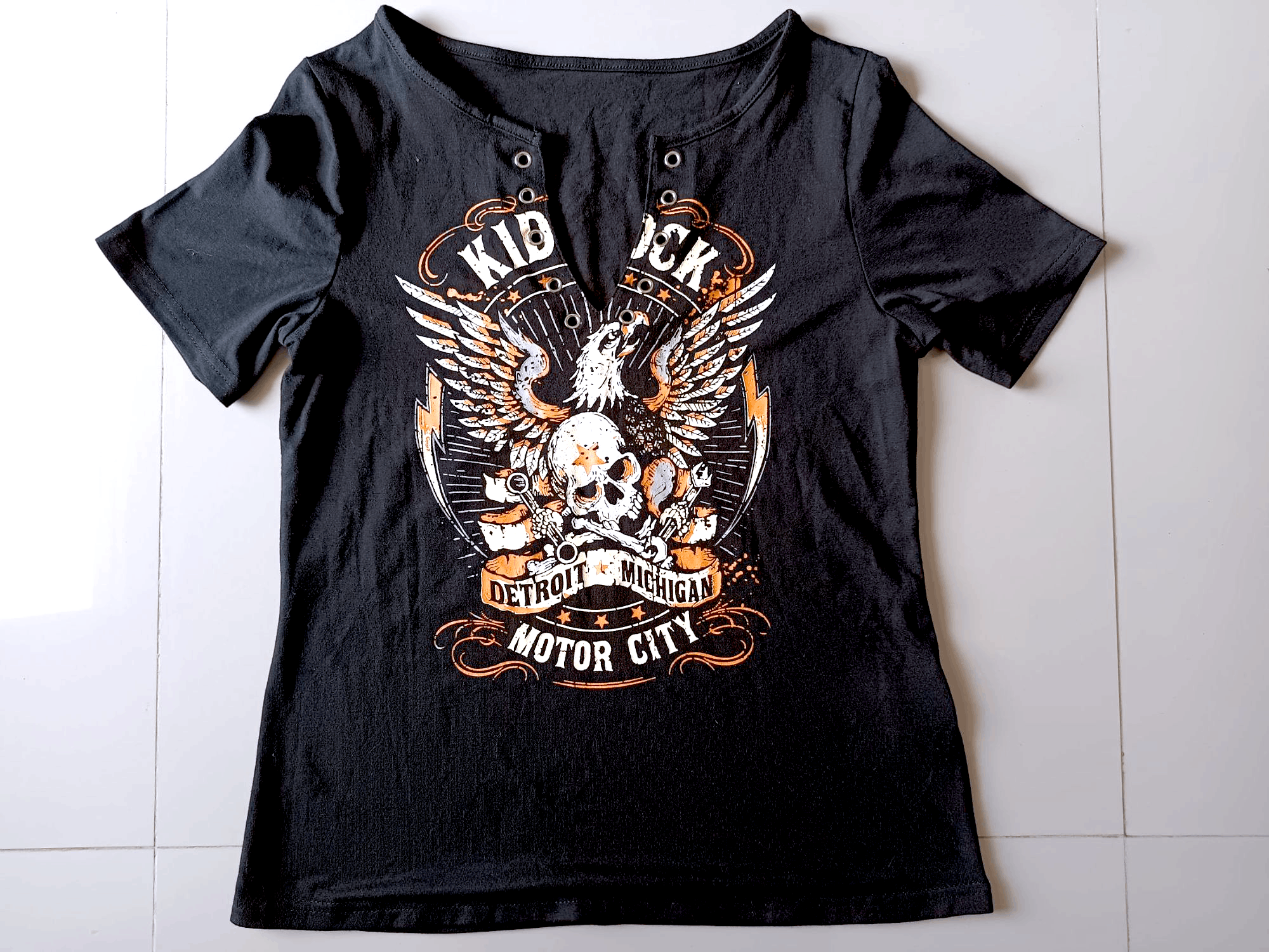 Shein SHEIN Skull Detroit Michigan metro city Tee Size US M / EU 48-50 / 2 - 6 Thumbnail