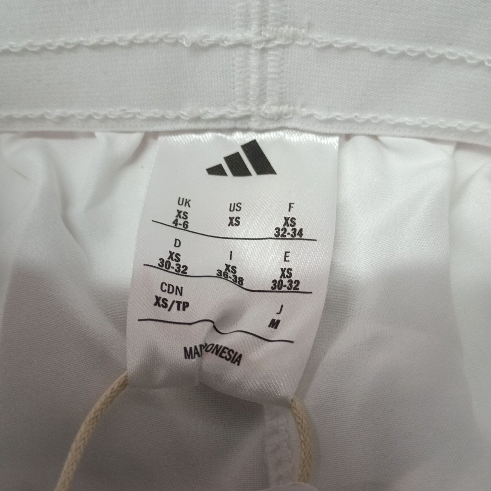Adidas adidas 3 Stripes Shorts High Rise White Aeroready Women's XS Size 26" / US 2 / IT 38 - 3 Thumbnail