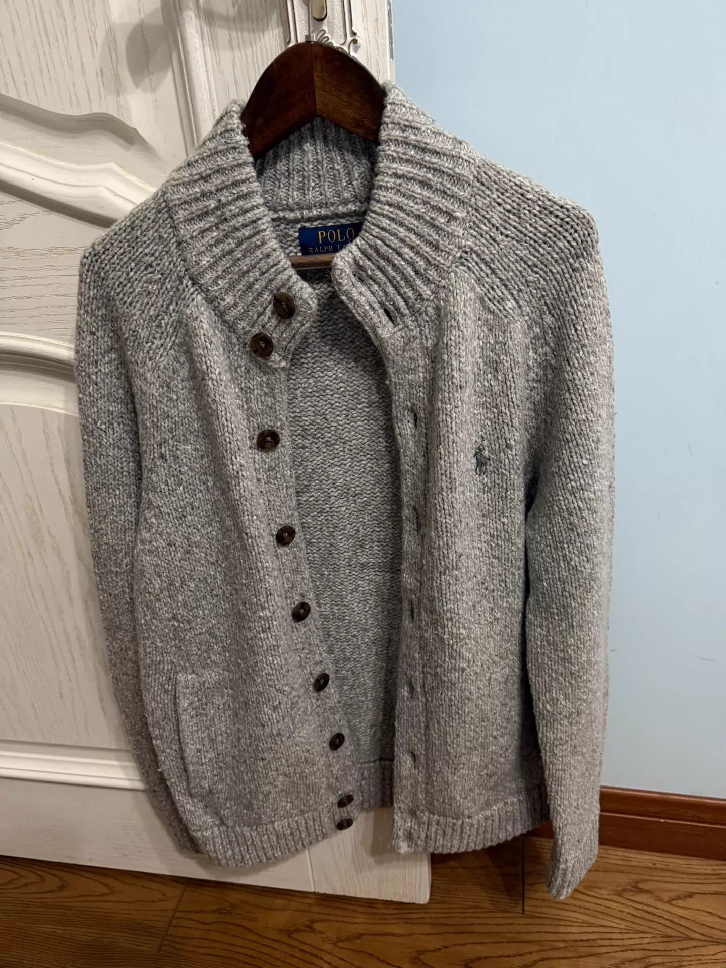 Polo Ralph Lauren Polo RL wool half - turtleneck cardigan men's S 9/10 Size US S / EU 44-46 / 1 - 2 Thumbnail