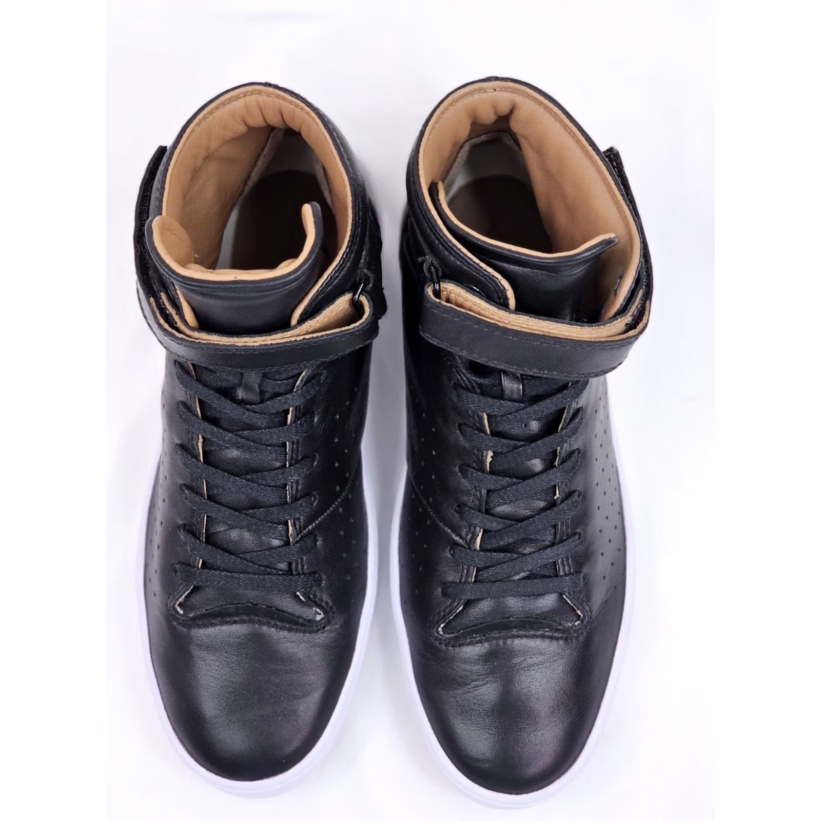 Lacoste Lacoste Tamora Hi Leather Sneakers Women 7.5 Lace Up Ankle Hook Loop Strap EUC Size US 8 / IT 38 - 6 Thumbnail
