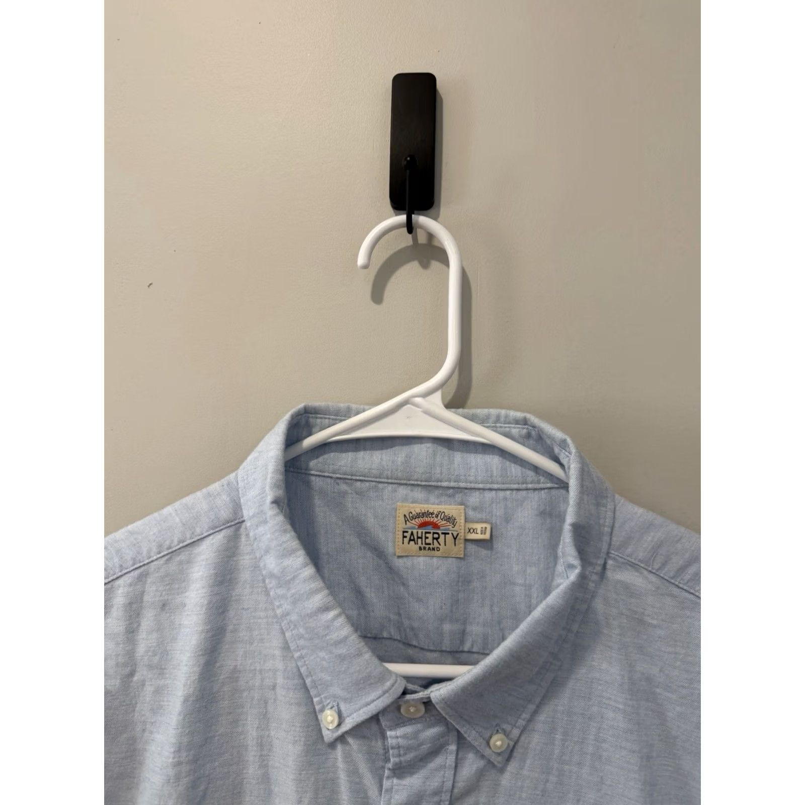 Faherty Faherty Blue BD Ventura Oxford Button Down Shirt Short Sleeve Men’s 2XL XXL Size US XXL / EU 58 / 5 - 3 Thumbnail