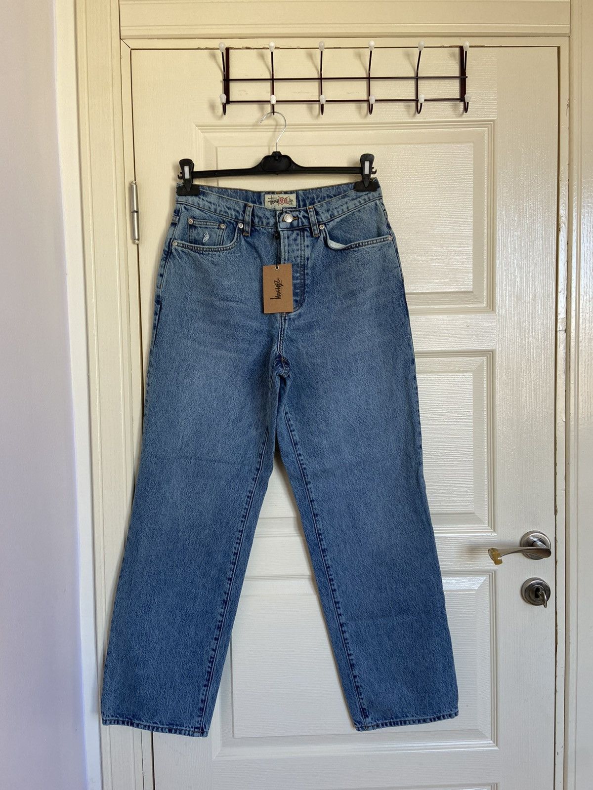 Stussy Stussy Big Ol' Leather Jean Stonewashed | Grailed