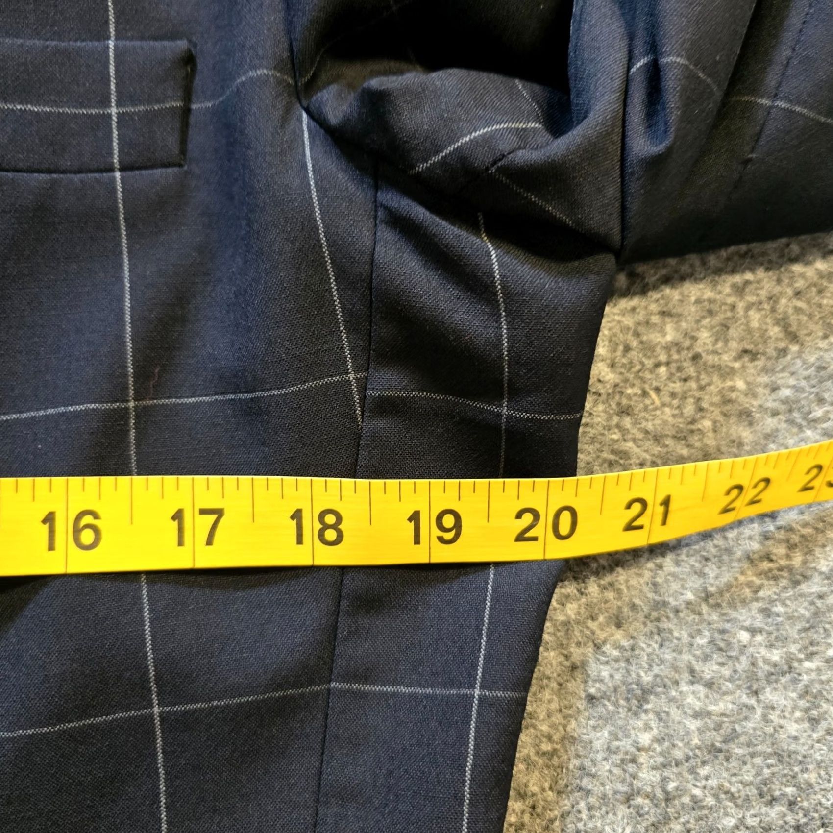 Brooks Brothers VINTAGE Brooks Brothers Jacket Womens 10 Blue Windowpane Blazer Wool Academia Clip/Blazer (Note: Restrictions apply) Size L / US 10 / IT 46 - 5 Thumbnail