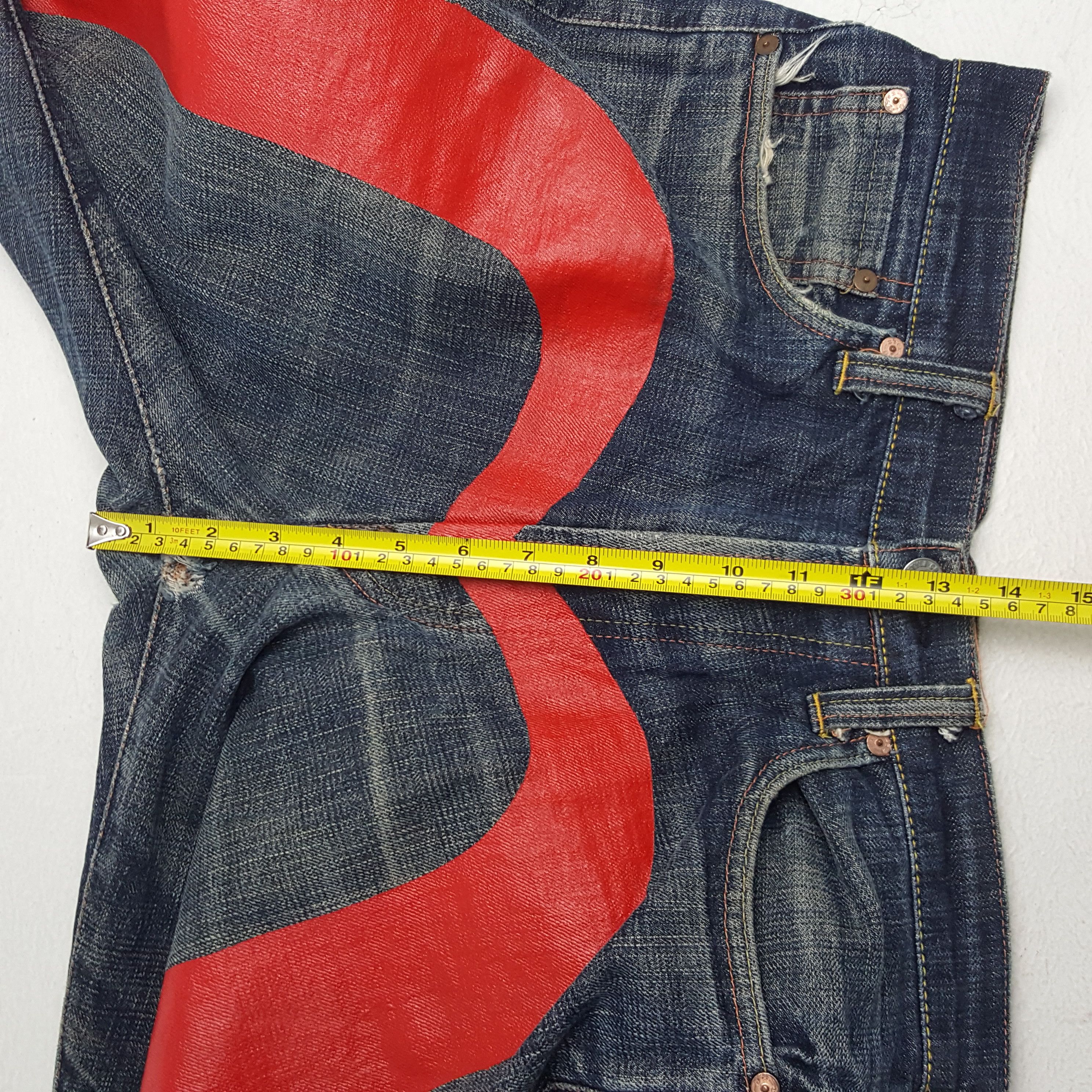 Evisu × Japanese Brand Vintage Evisu Japan Selvedge Custom Daicock Denim Jeans Size US 30 / EU 46 - 8 Thumbnail