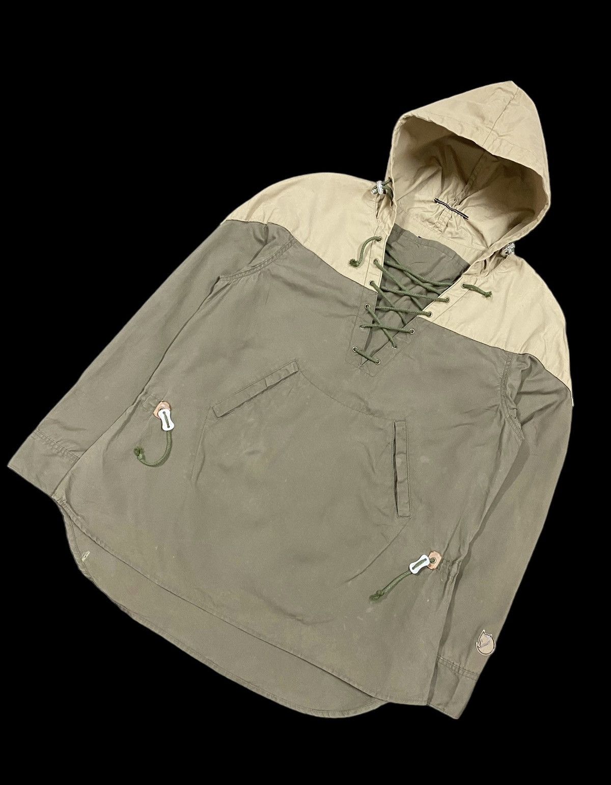 Fjallraven Vtg🔥FjallRaven G1000 Lace Up Color Block Parka Pullover Size US L / EU 52-54 / 3 - 7 Thumbnail
