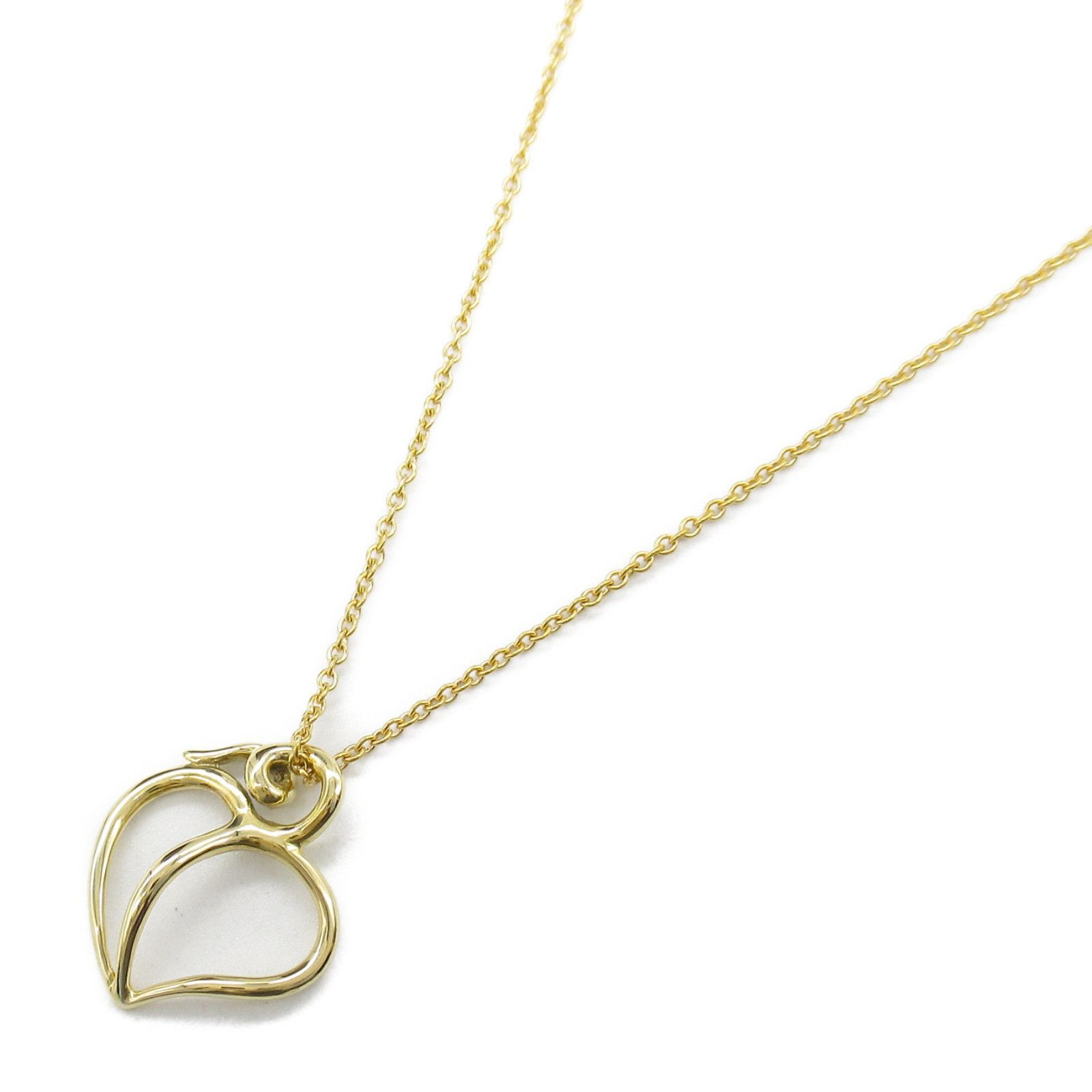 Tiffany & Co. Tiffany & Co Tiffany & Co. Leaf Heart Au750 Necklace Metal Necklace Size ONE SIZE - 1 Thumbnail