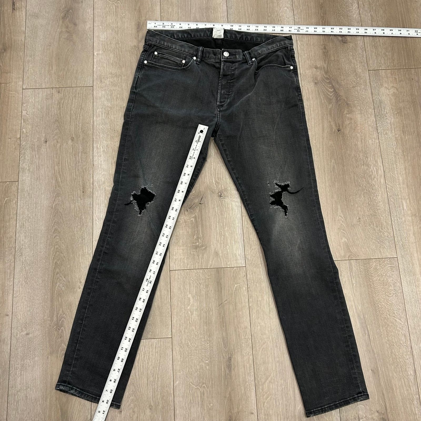John Elliott John Elliot Gap GQ Black Skinny Jeans Pants Size 34x32 B20 Size US 34 / EU 50 - 10 Thumbnail