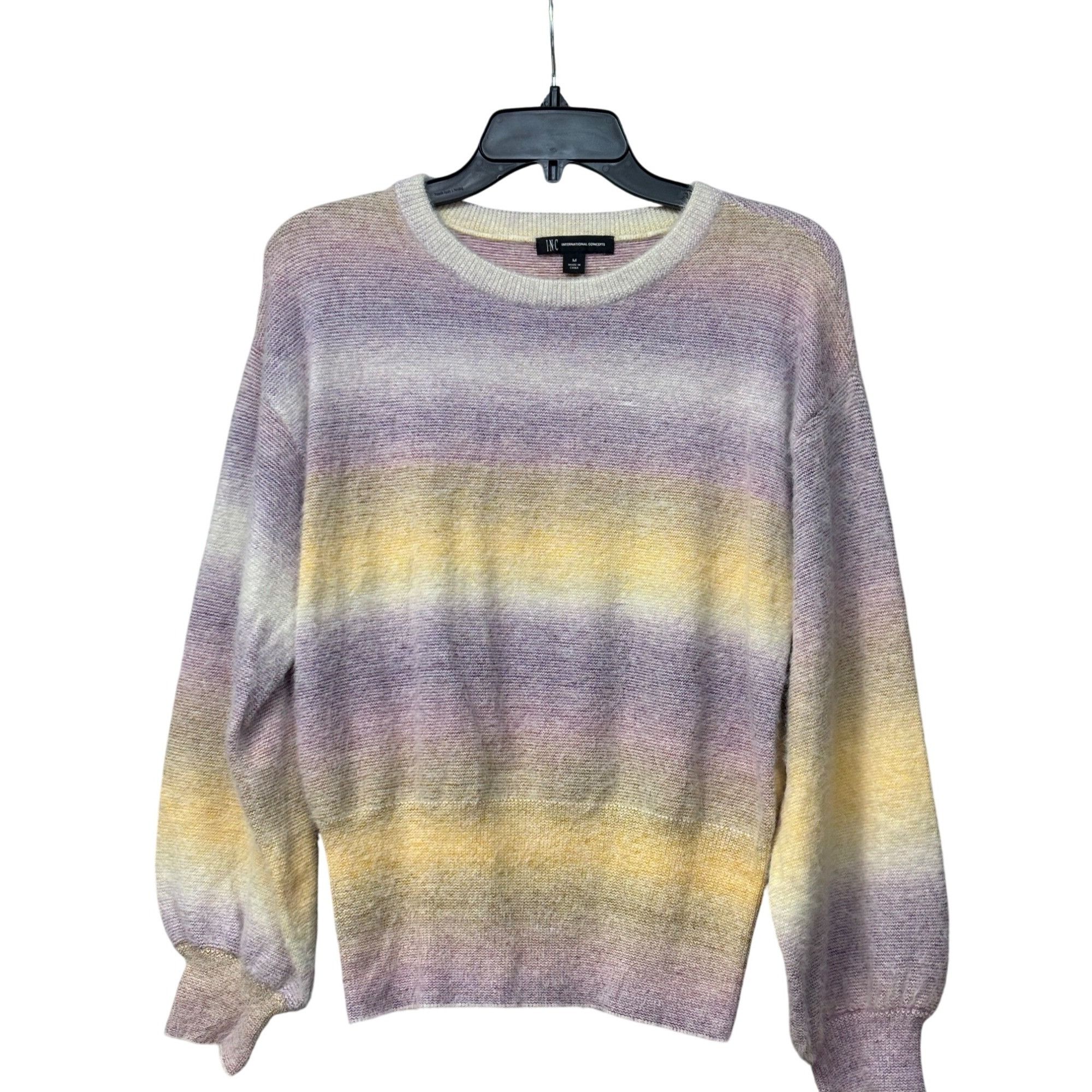 Other INC International Concepts Women’s Space Dyed Striped Crew N Size M / US 6-8 / IT 42-44 - 12 Thumbnail