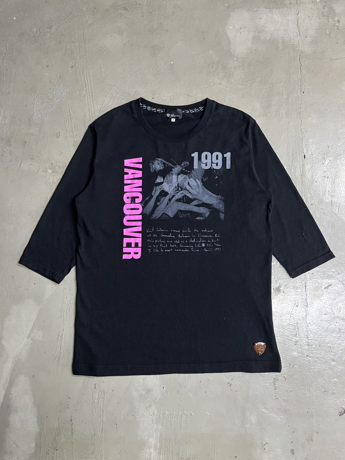 Nirvana Rare 90s Nirvana Kurt Cobain Photo Tee Number Nine Style Size US L / EU 52-54 / 3 - 3 Thumbnail