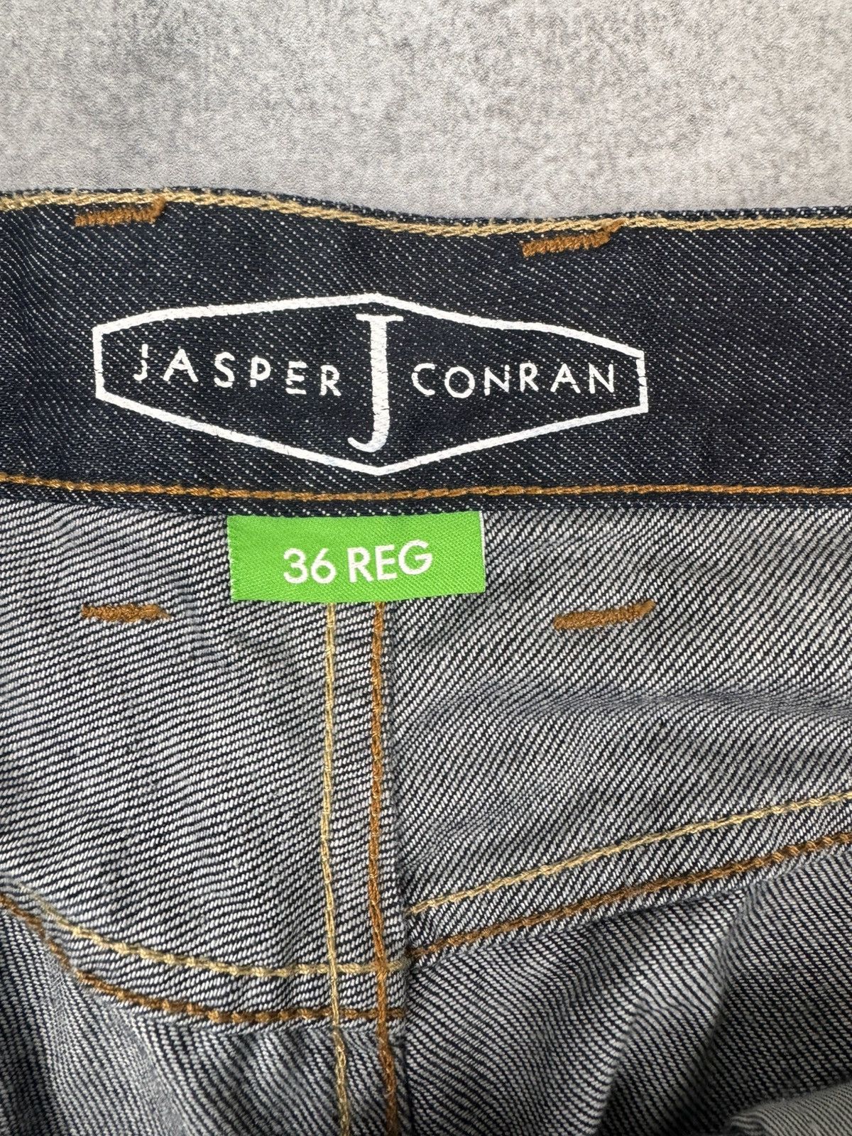 Jasper Conran Jasper Conran Men Dark Blue Straight Leg Jeans Size 36 Size US 36 / EU 52 - 8 Thumbnail