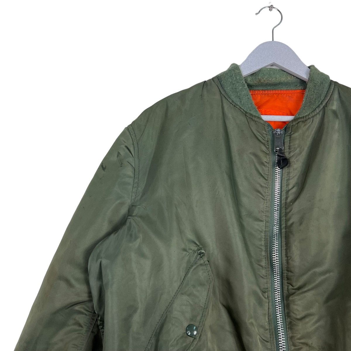Alpha Industries 🔥 RIOT RIOT VINTAGE MA1 ALPHA REVERSIBLE BOMBER JACKET Size US L / EU 52-54 / 3 - 7 Thumbnail