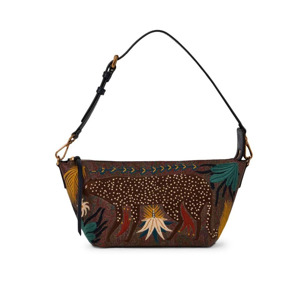 Etro ETRO Arnica Embroidery Brown Shoulder Bag New Size ONE SIZE - 1 Thumbnail