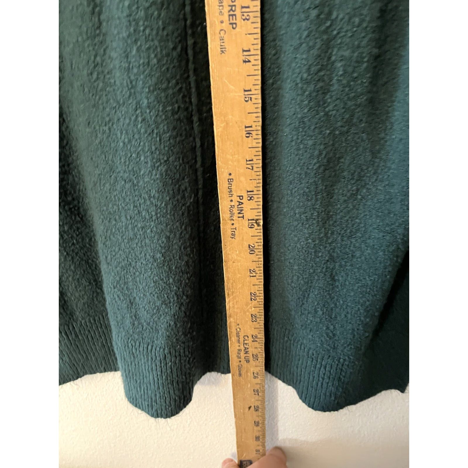 Vintage Cable Gauge Sweater Womens Size Medium Green Long Sleeve Tunic V Neck Size M / US 6-8 / IT 42-44 - 4 Thumbnail