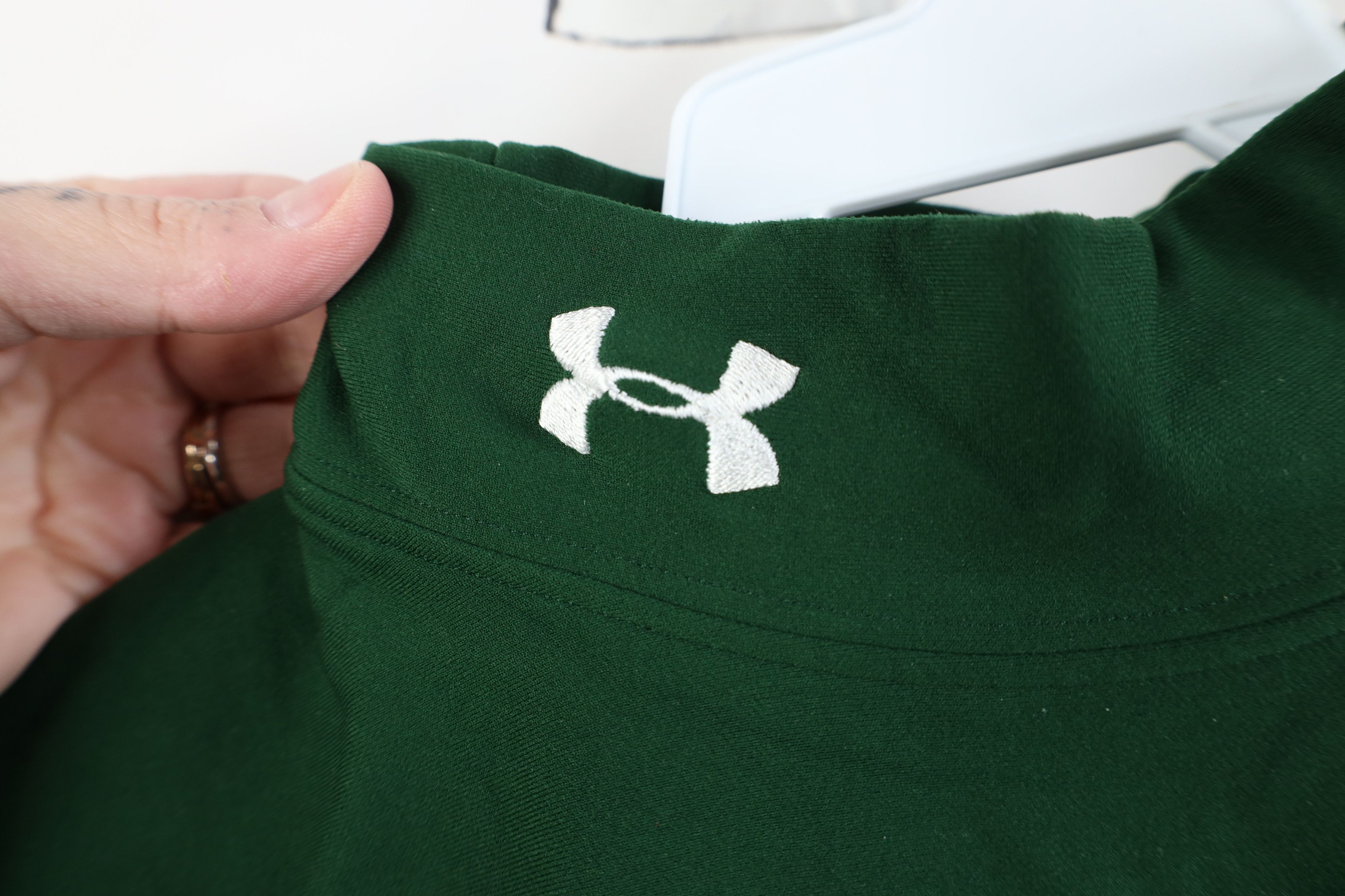 Under Armour Under Armour Compression Mock Neck Long Sleeve T-Shirt Green Size US XL / EU 56 / 4 - 4 Thumbnail