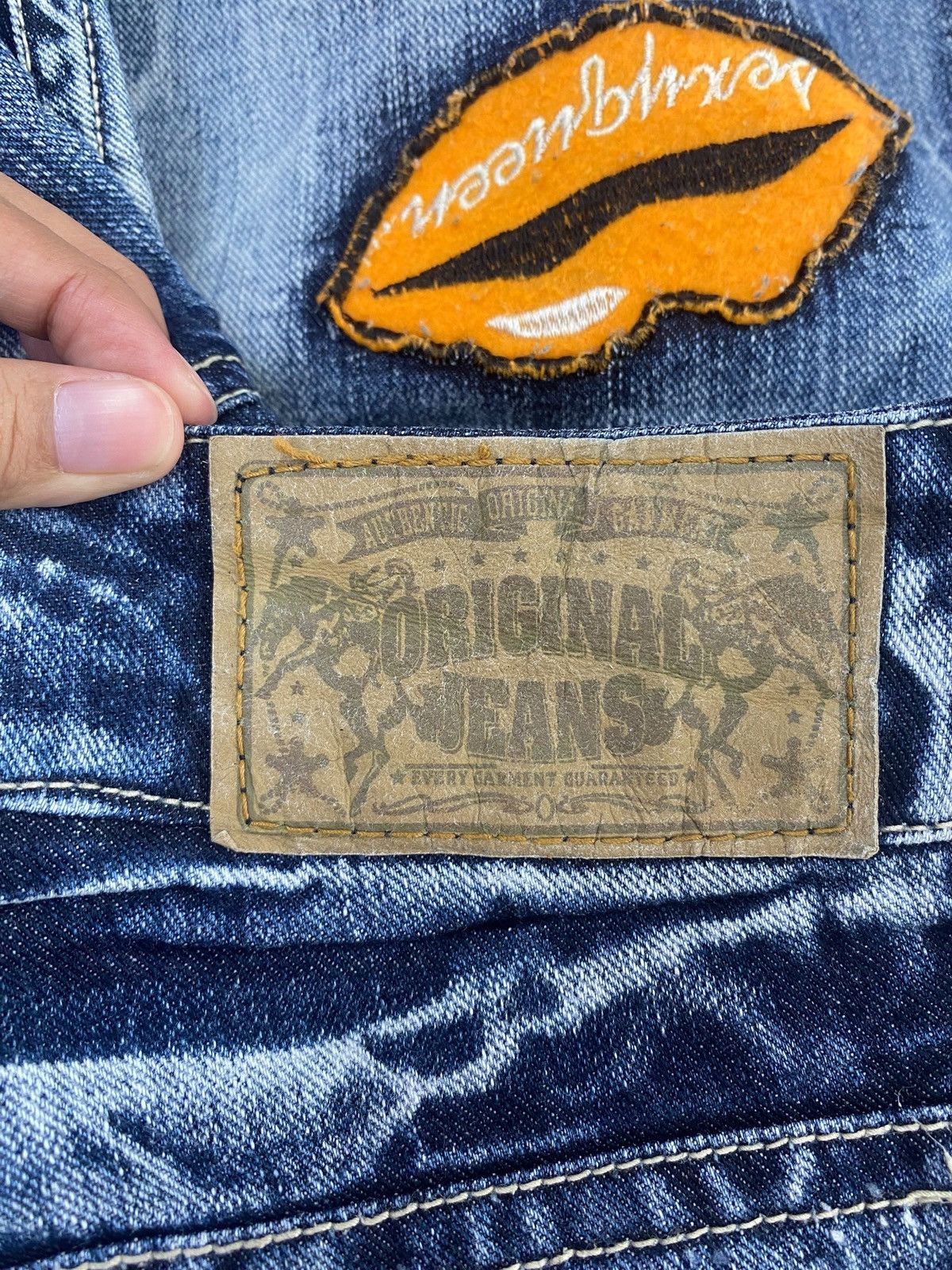 Japanese Brand Japanese Brand Patchwork Star Print Style Distressed Jeans Size US 32 / EU 48 - 10 Thumbnail