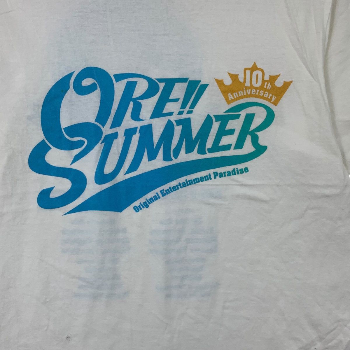 Orvis ORE!! SUMMER FESTIVAL Fuji Music Daisuke Ono Tee Shirt Top Size M / US 6-8 / IT 42-44 - 3 Thumbnail