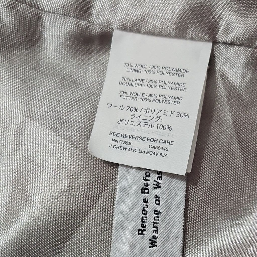 J.Crew J. Crew Gray Italian Wool Cocoon Jacket Size XS / US 0-2 / IT 36-38 - 7 Thumbnail