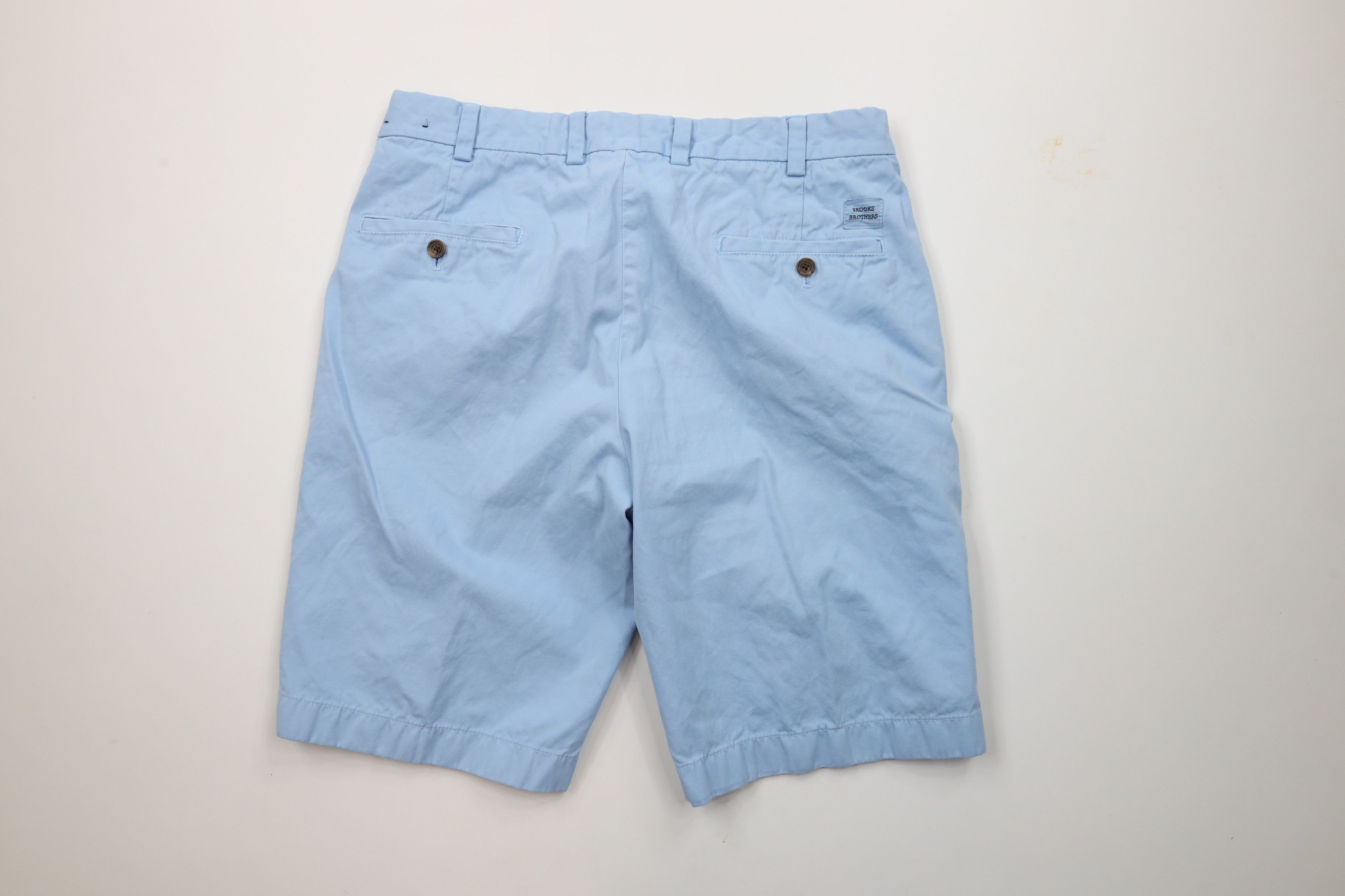 Brooks Brothers × Vintage Vintage Brooks Brothers Bermuda Chino Shorts Carolina Blue Size US 34 / EU 50 - 7 Thumbnail