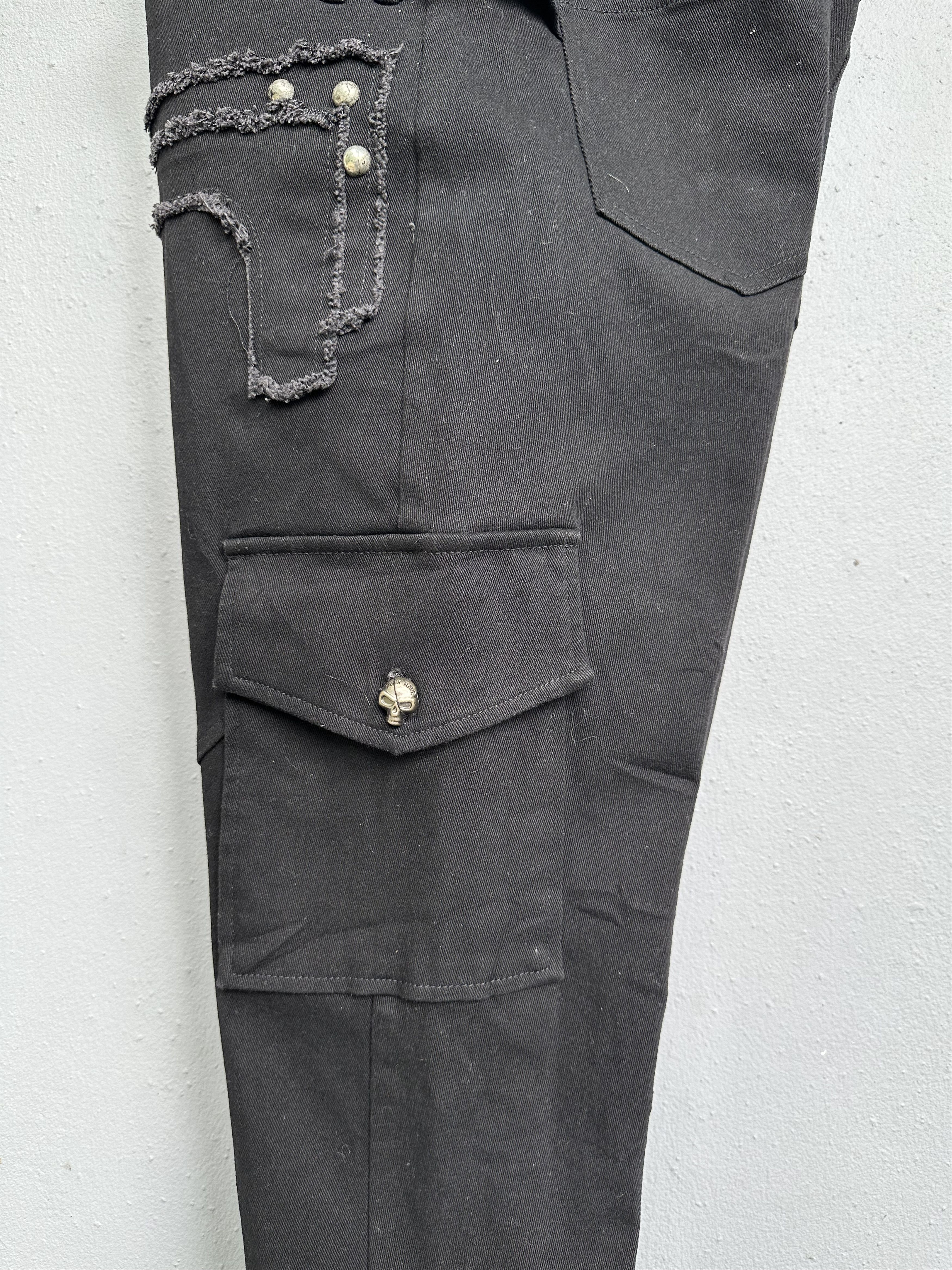 Japanese Brand Japanese Brand PUNKRAVE Skinny Elastic Cargo Pants Size US 32 / EU 48 - 14 Thumbnail