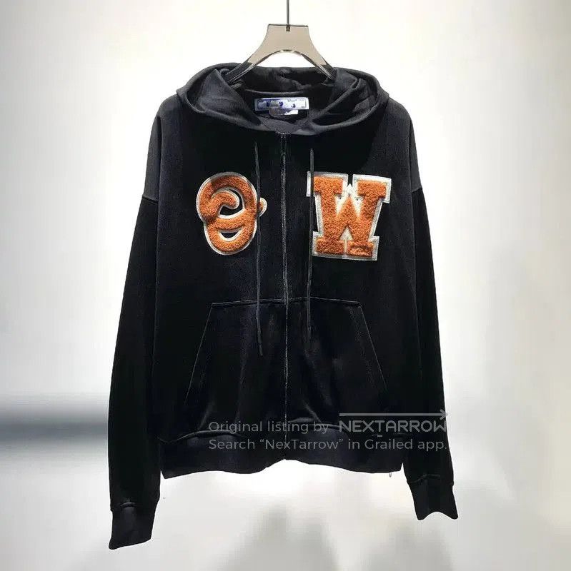 Off-White Off-White Black Cotton Hoodie for Men . Size US M / EU 48-50 / 2 - 1 Thumbnail