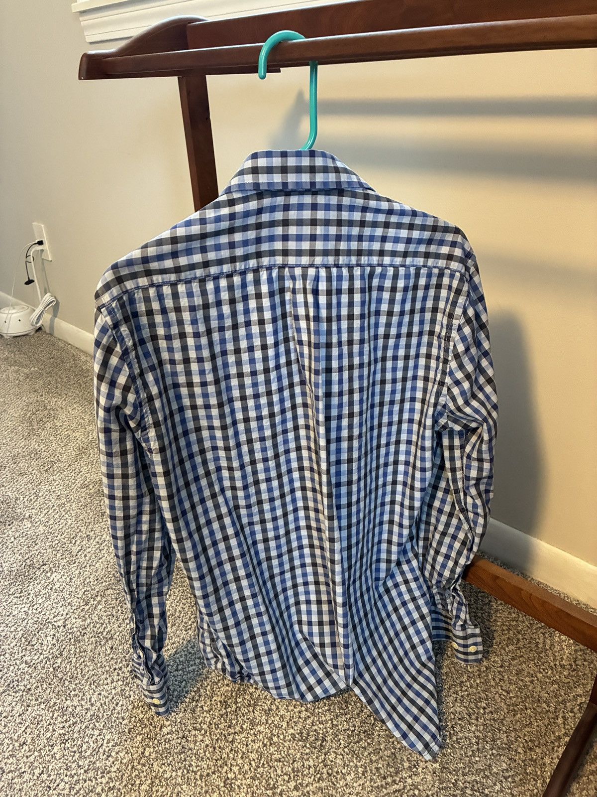 Gitman Bros. Vintage Gitman Bros Vintage blue black checkered long sleeve Size US M / EU 48-50 / 2 - 2 Thumbnail