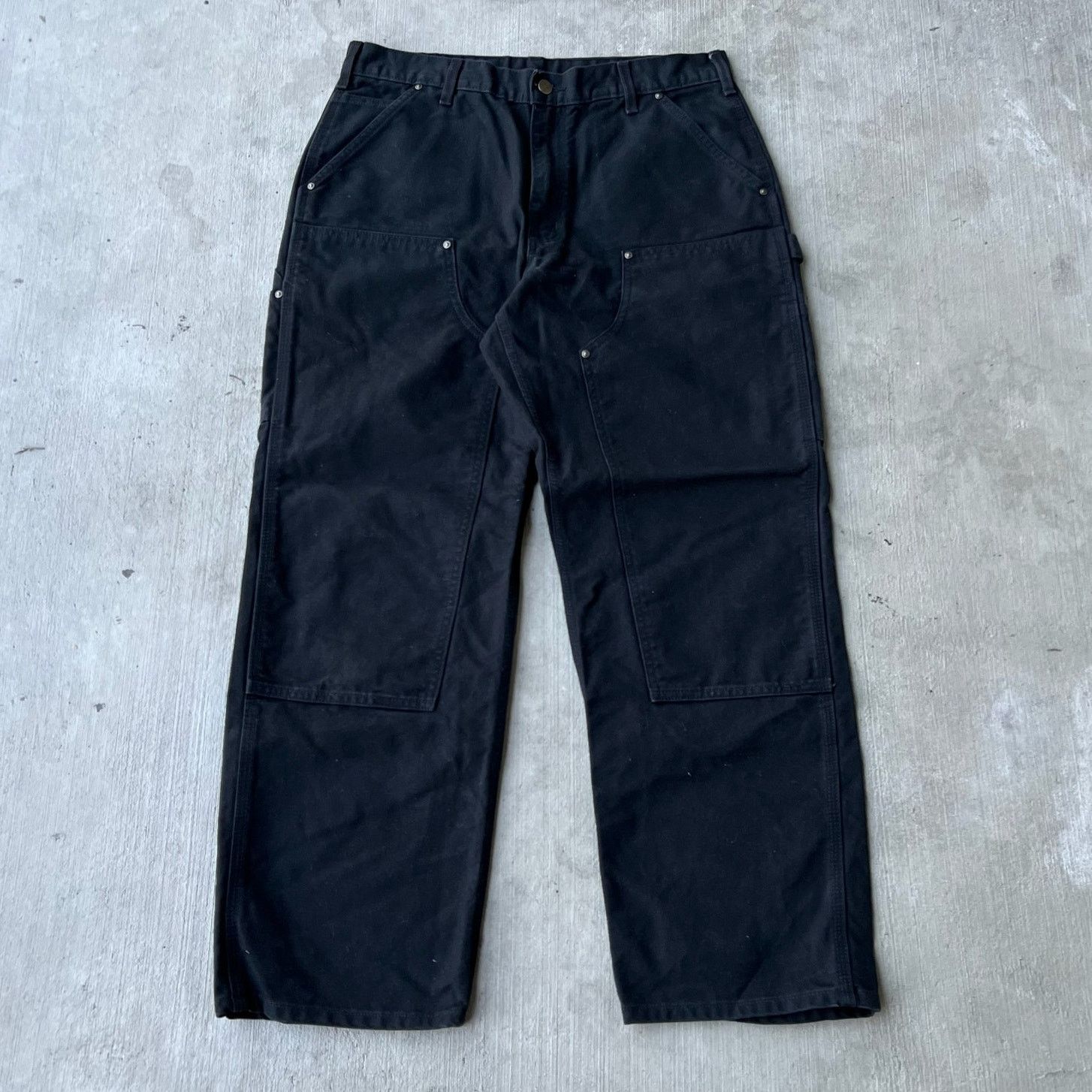 Carhartt × Vintage Carhartt black double knee work wear carpenter pants Size US 33 - 1 Thumbnail