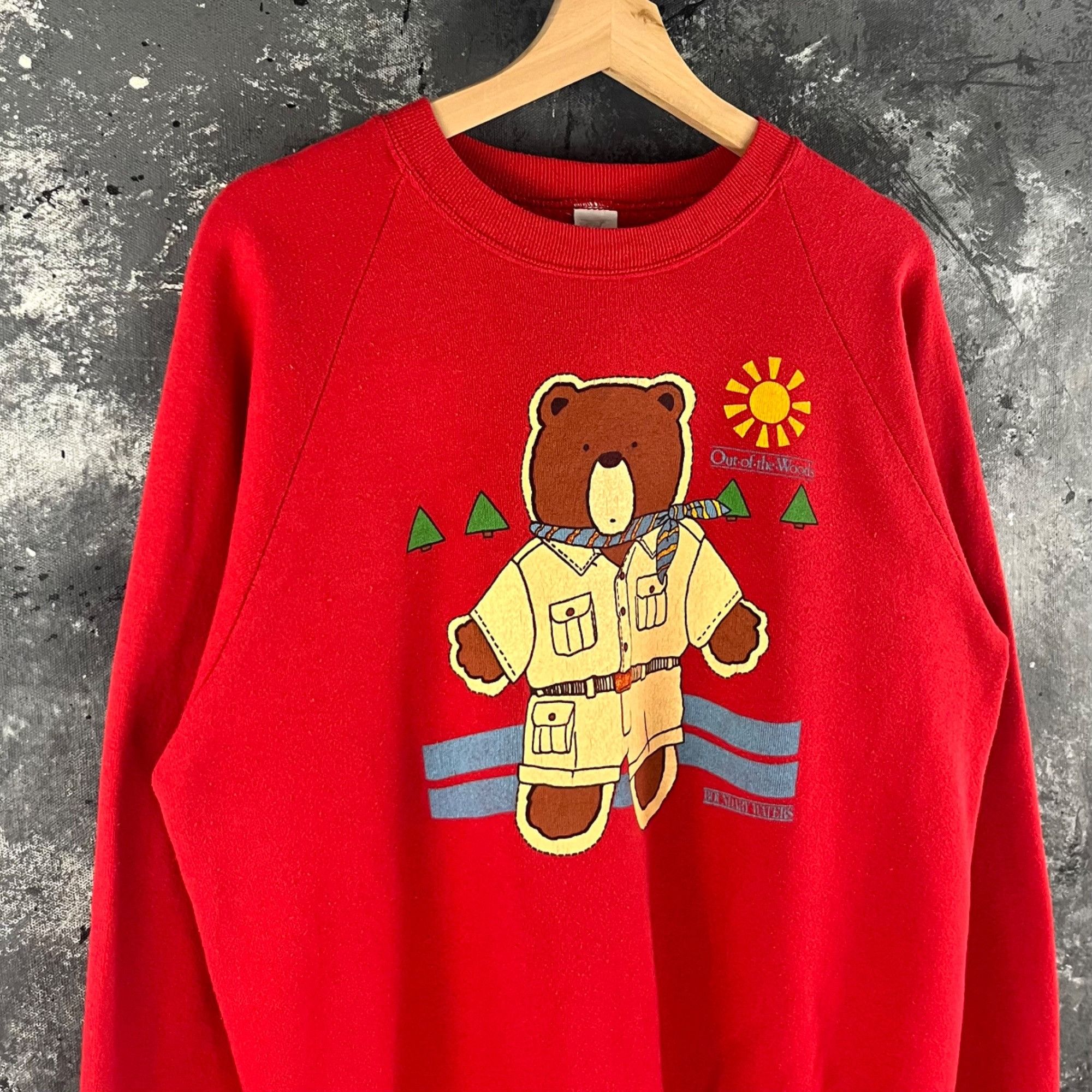 Vintage Vintage 80’s Bear cute sweatshirt Size US M / EU 48-50 / 2 - 3 Thumbnail