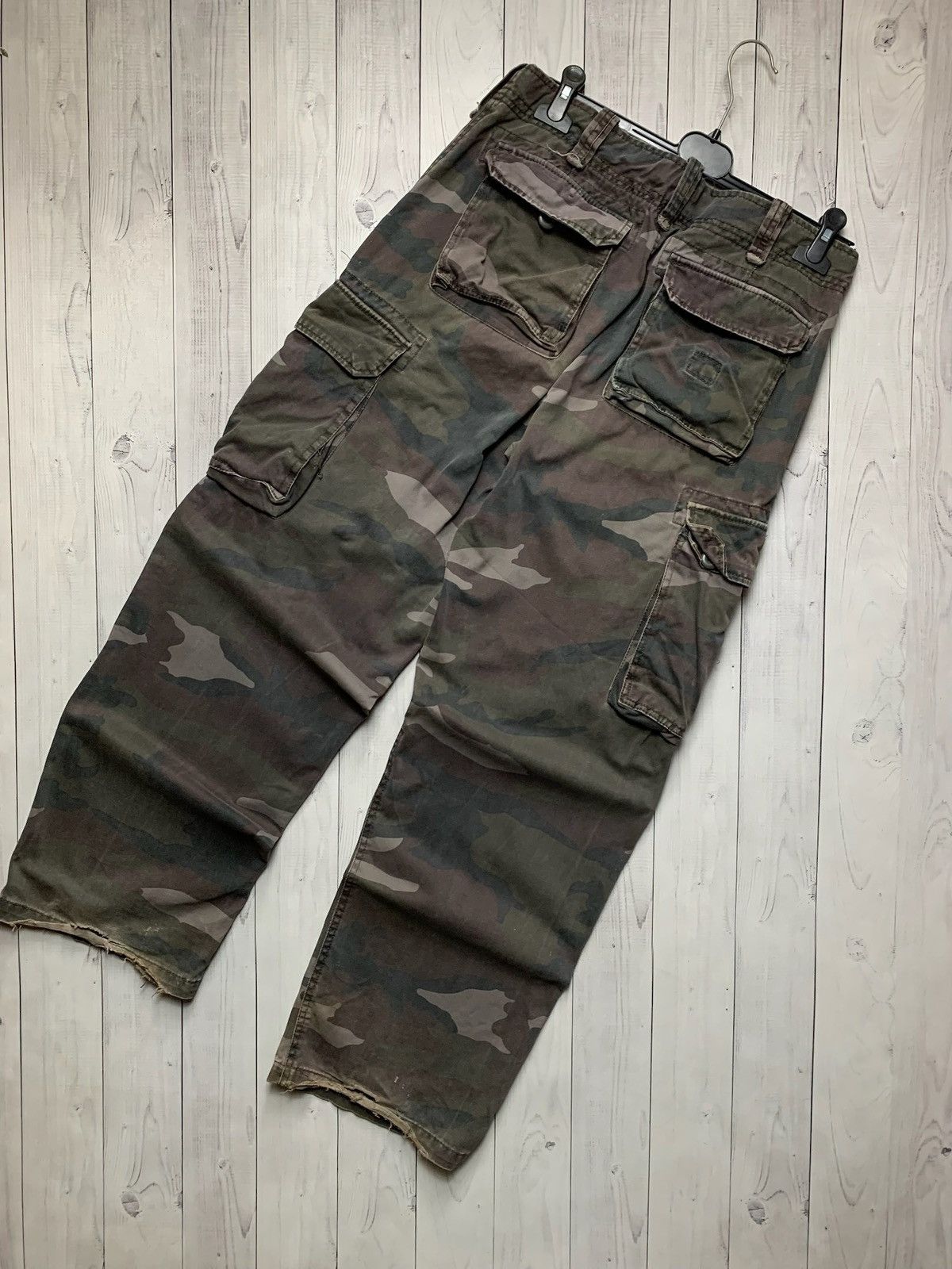 Designer × Vintage Vintage camo cargo pants distressed Y2K size 32 Size US 32 / EU 48 - 6 Thumbnail
