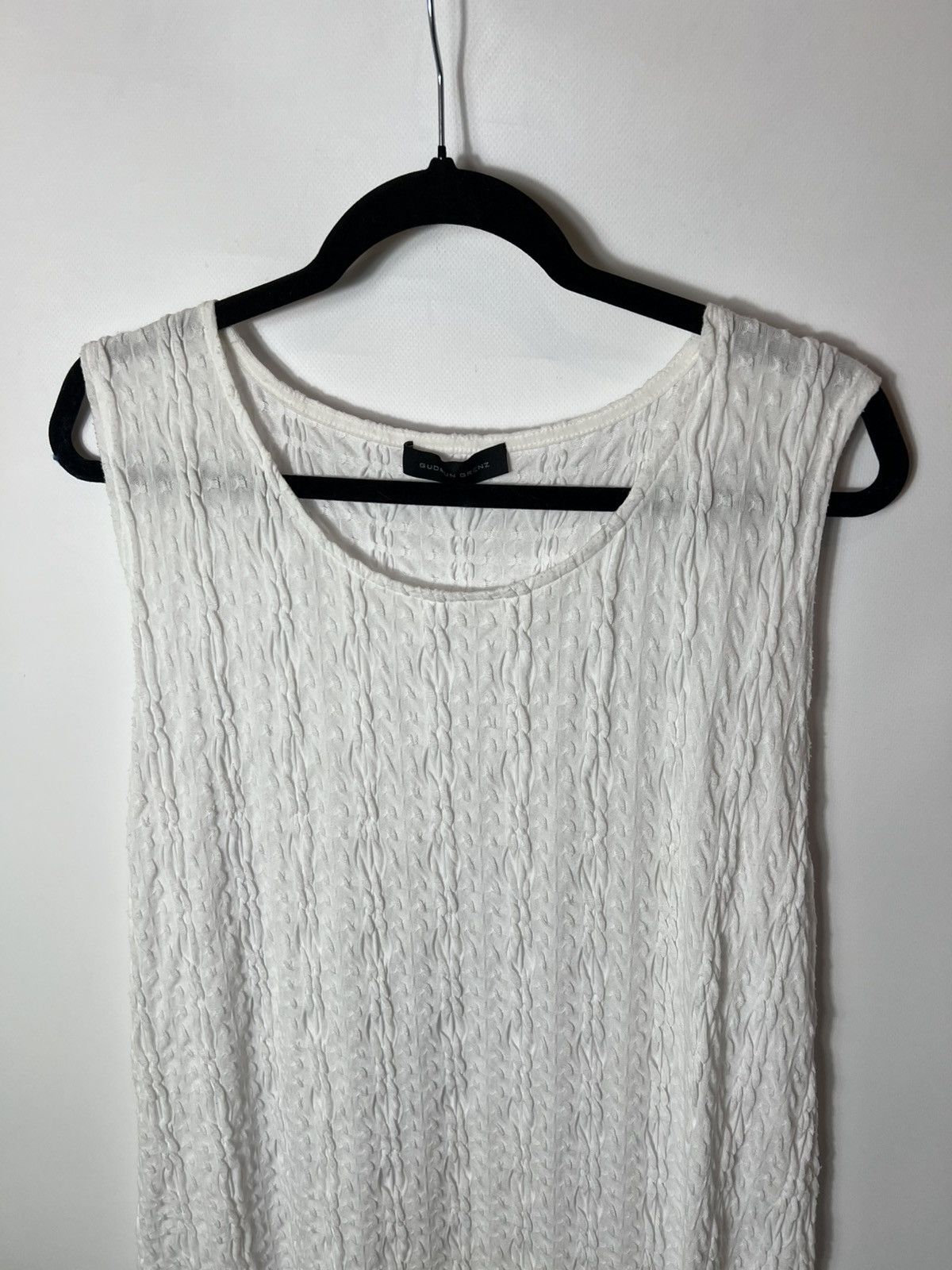 Vintage Vintage Gudrun Grenz Germany Designer White Dress Size XXL / US 16-18 / IT 52-54 - 2 Thumbnail
