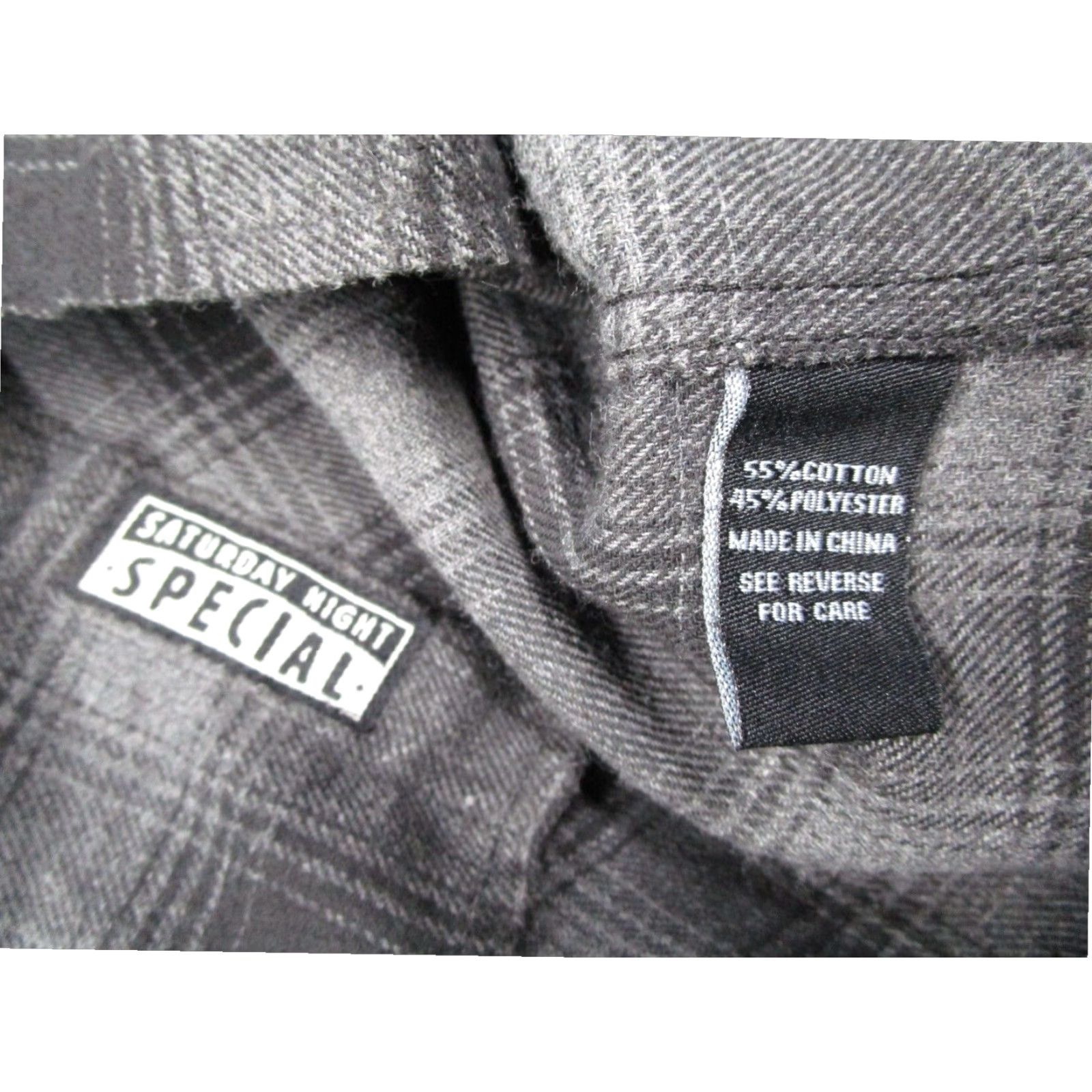 Vintage Fasthouse Customs Mens Gray Plaid Button Up Flannel Shirt Extra Large Size US XL / EU 56 / 4 - 3 Thumbnail