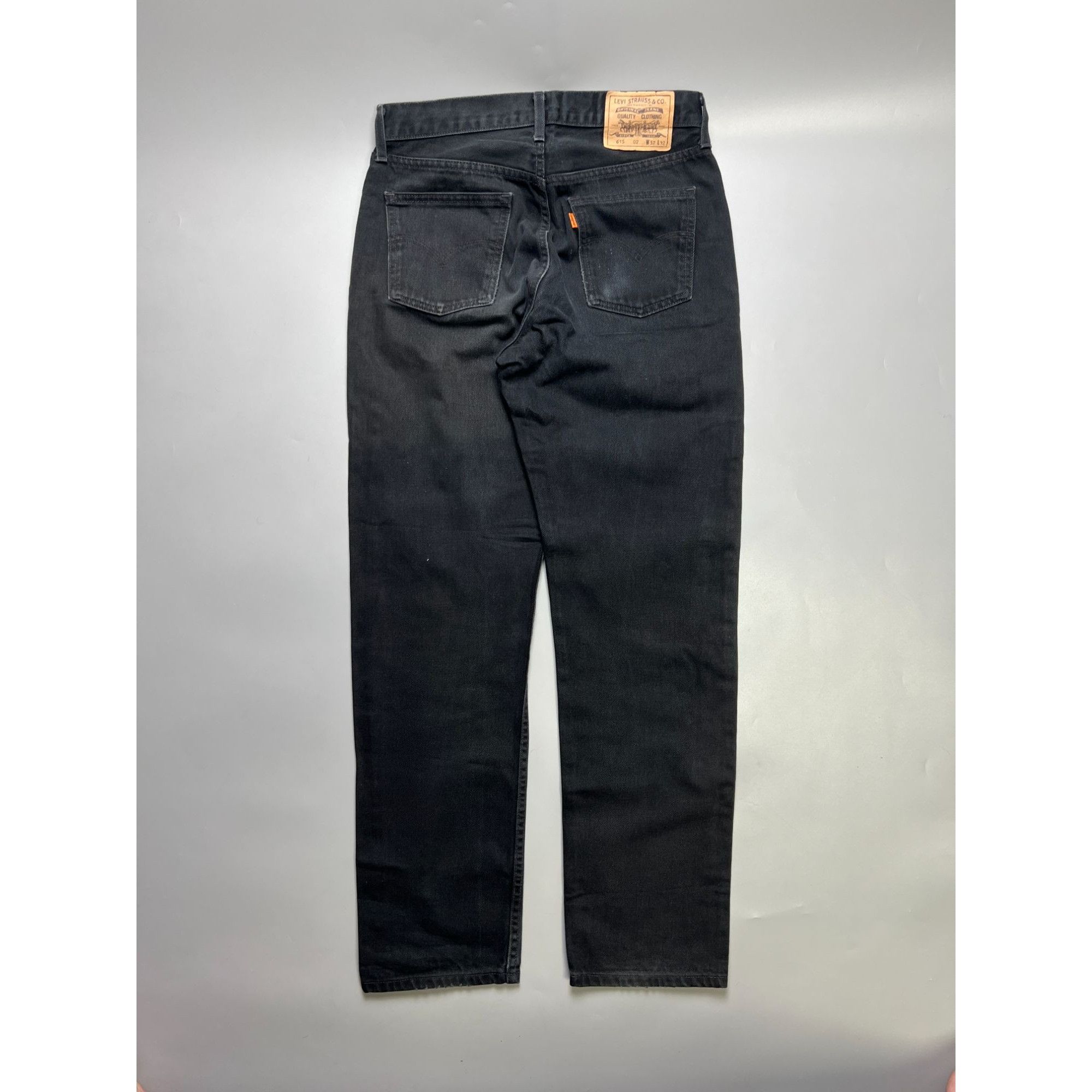 Levi's Levi’s 615 Orange Tab Black Denim Jeans Pants (Y1063) Size US 32 / EU 48 - 8 Thumbnail