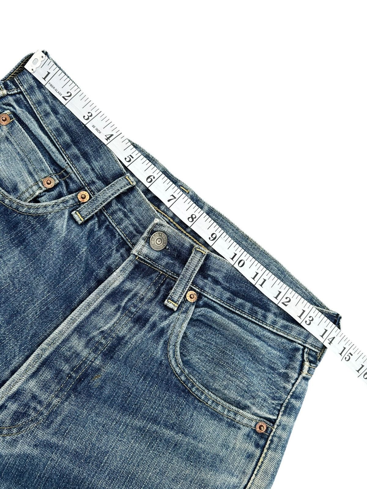Kapital Vintage Levis Big E Selvedge Distressed Denim Jeans Size US 28 / EU 44 - 17 Thumbnail