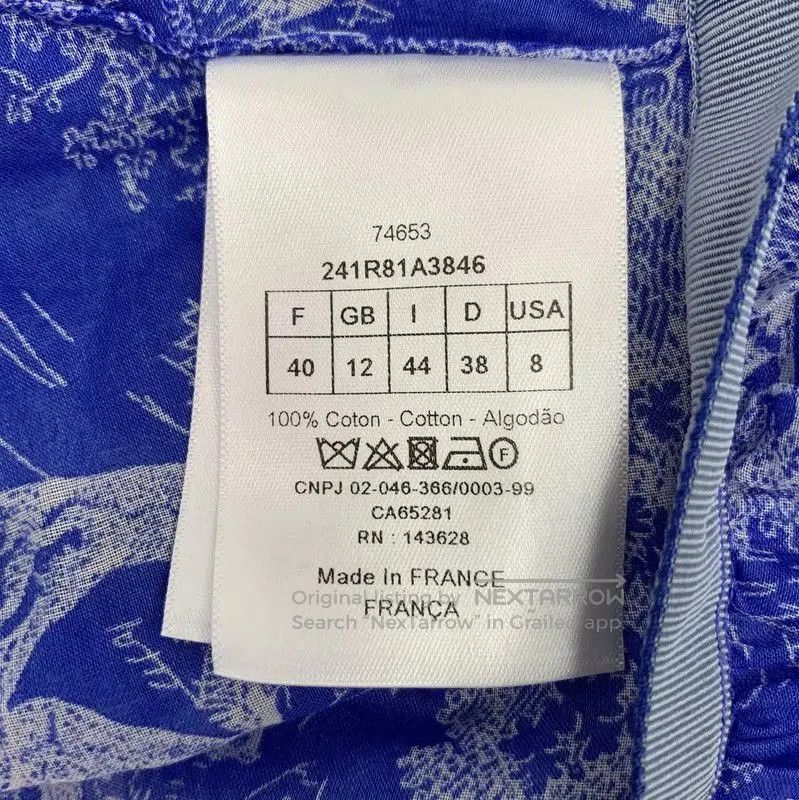 Dior Dior Blue Cotton Women's Dress . Size M / US 6-8 / IT 42-44 - 7 Thumbnail