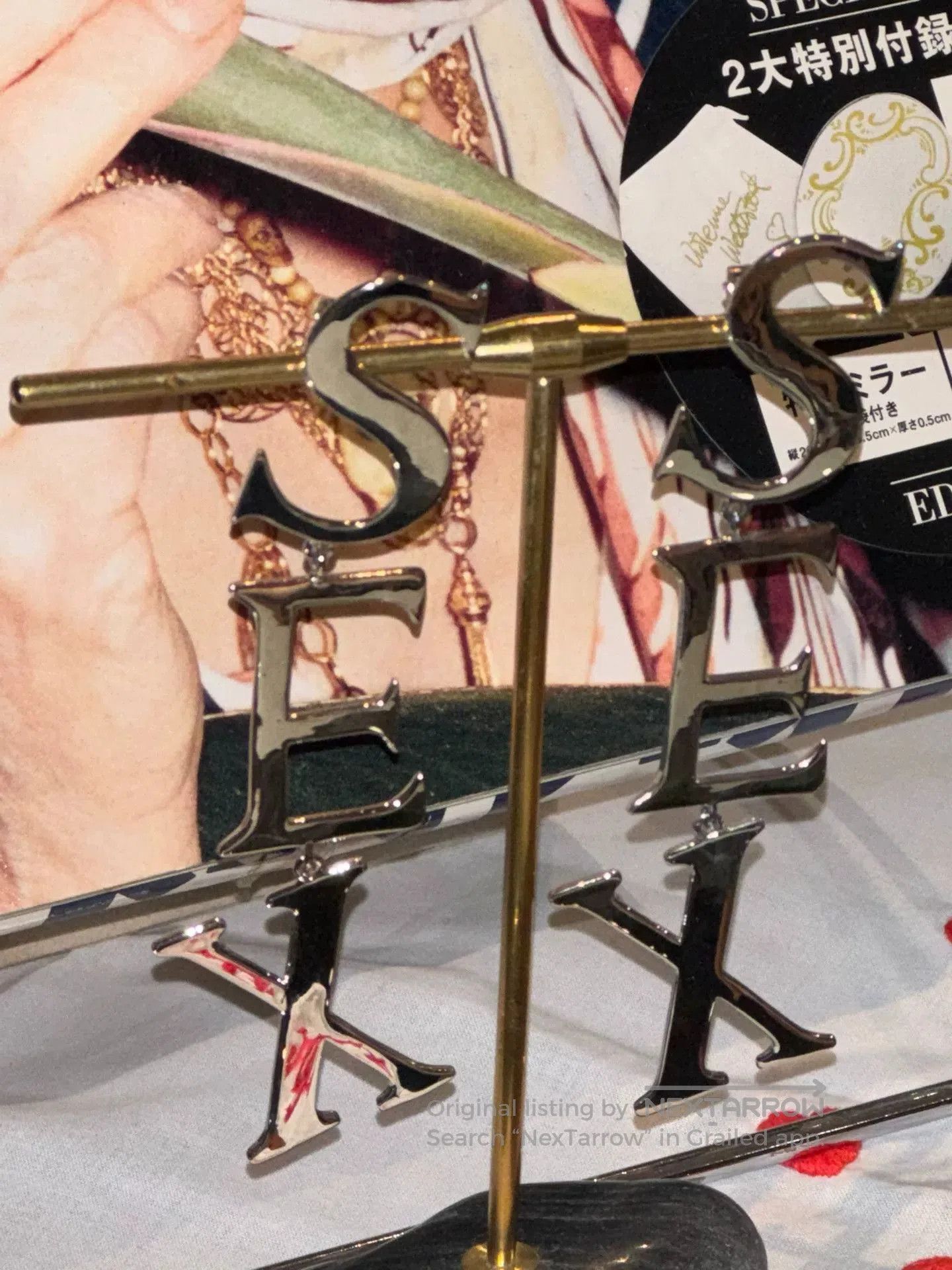 Vivienne Westwood vivienne westwood silver SEX letter earrings. Size ONE SIZE - 2 Thumbnail