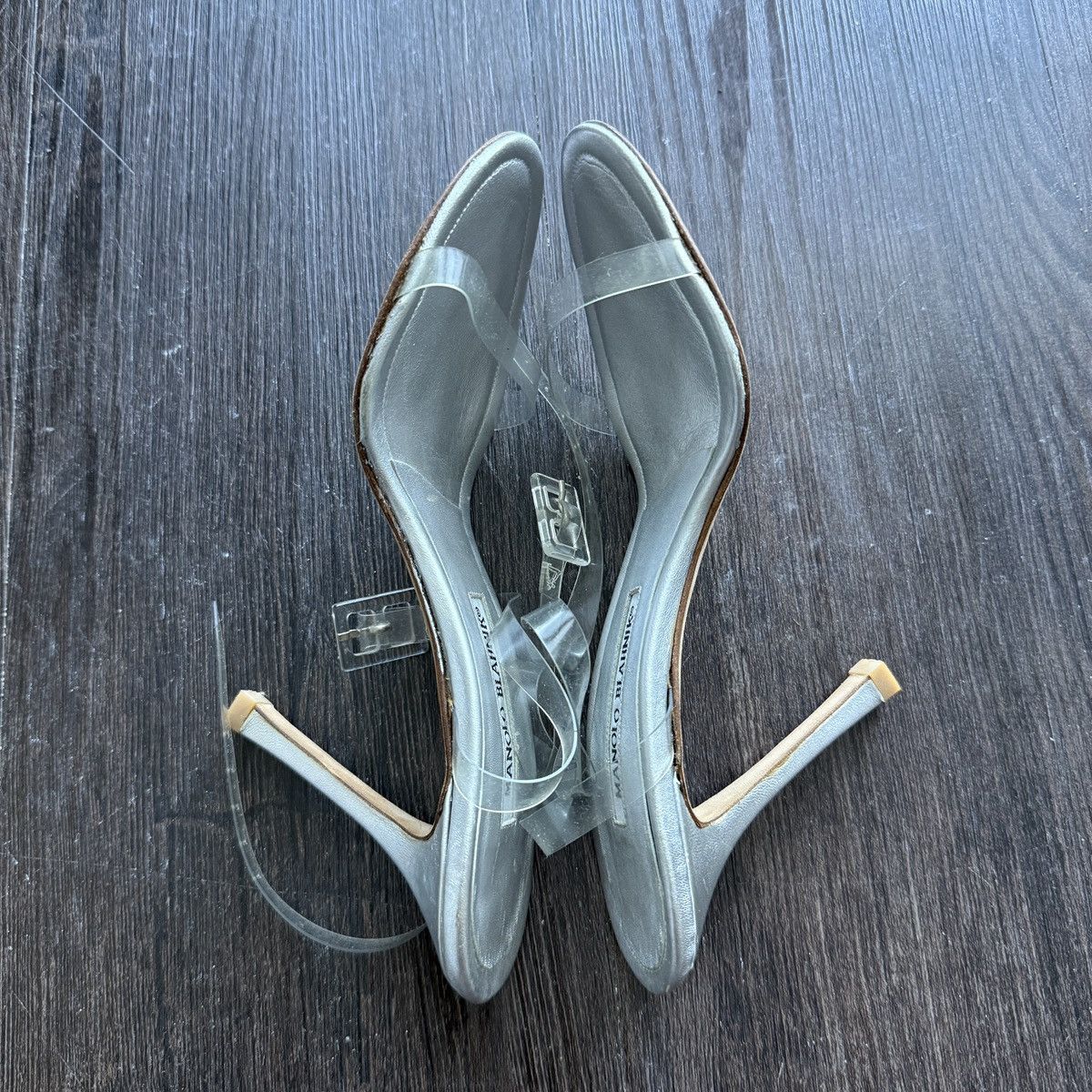 Manolo Blahnik Vintage Manolo Blahnik Clear Heels Size US 6.5 / IT 36.5 - 9 Thumbnail