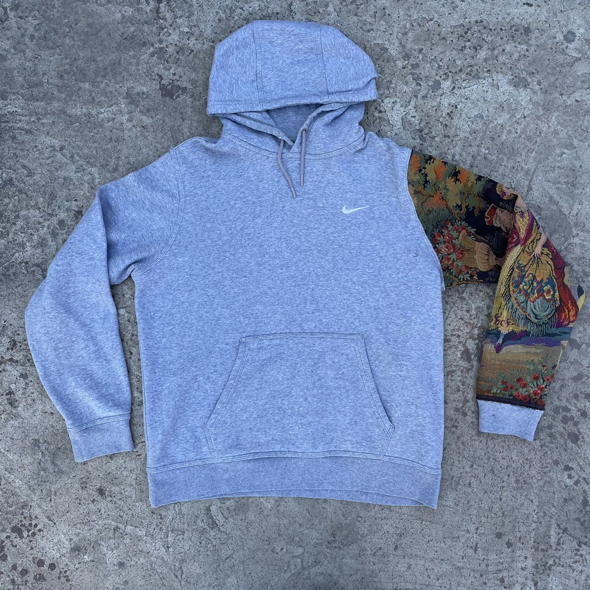 Nike Vintage Nike Hoodie Custom Recycled Velveteen Paint 90s Y2K Size US XL / EU 56 / 4 - 1 Thumbnail