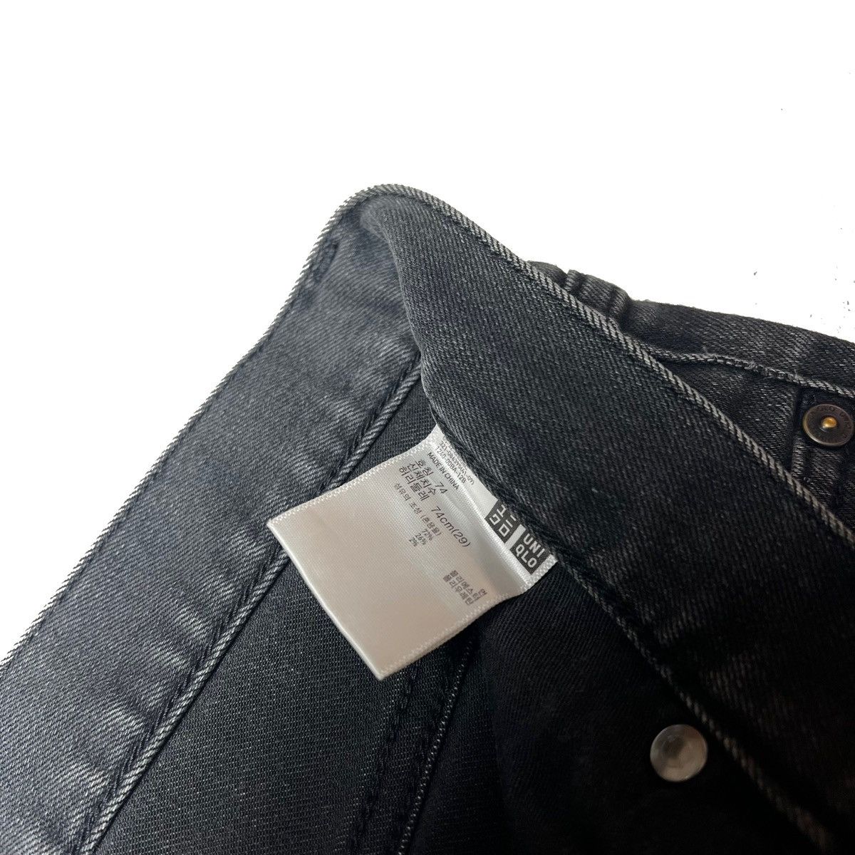 Japanese Brand × Uniqlo Vintage Uniqlo Distressed Black Faded Pants Size US 29 - 8 Thumbnail