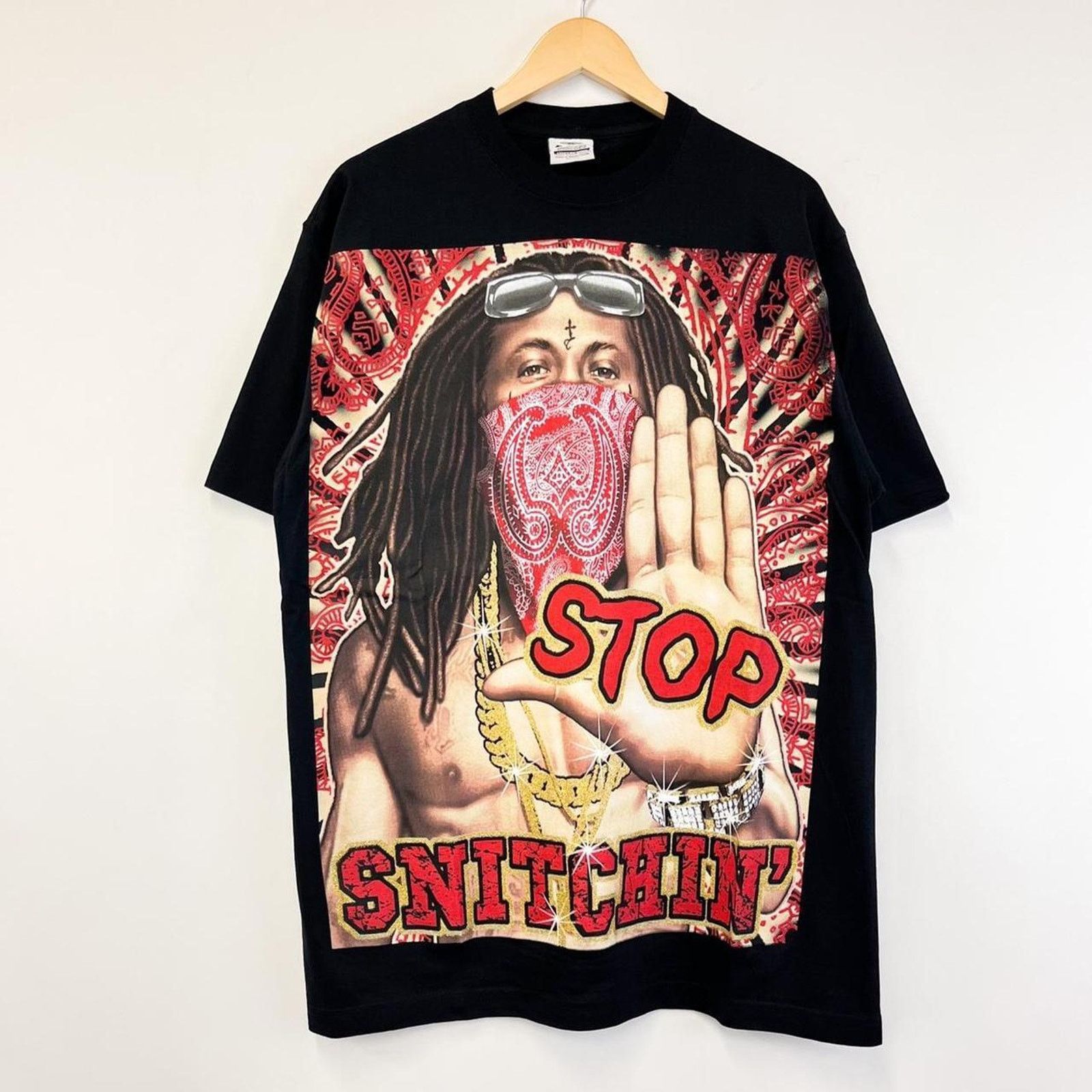 Vintage Vintage lil wayne stop snitchin Size US XL / EU 56 / 4 - 1 Thumbnail