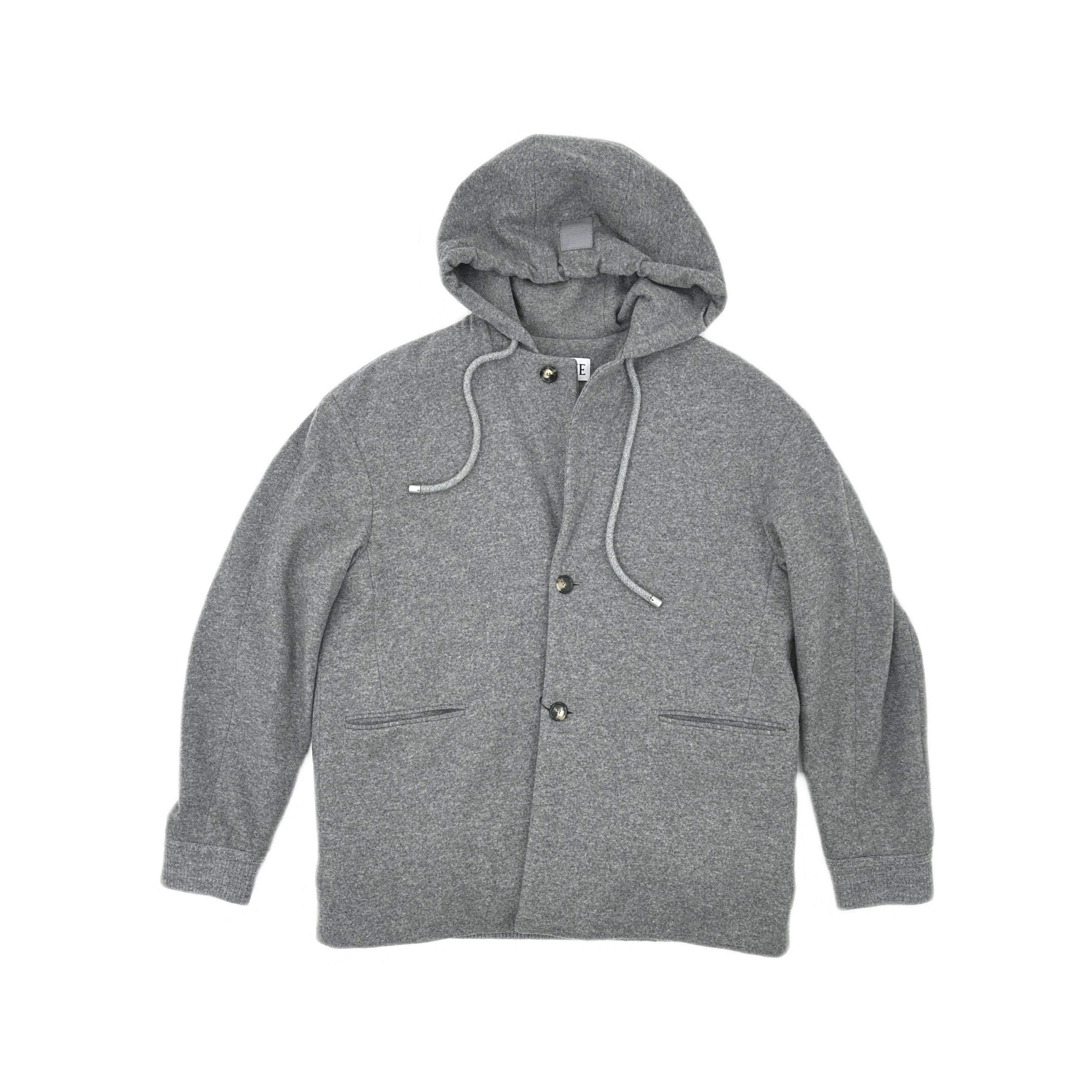Loewe LOEWE Hooded Wool Jacket Size 48 Size US M / EU 48-50 / 2 - 1 Thumbnail