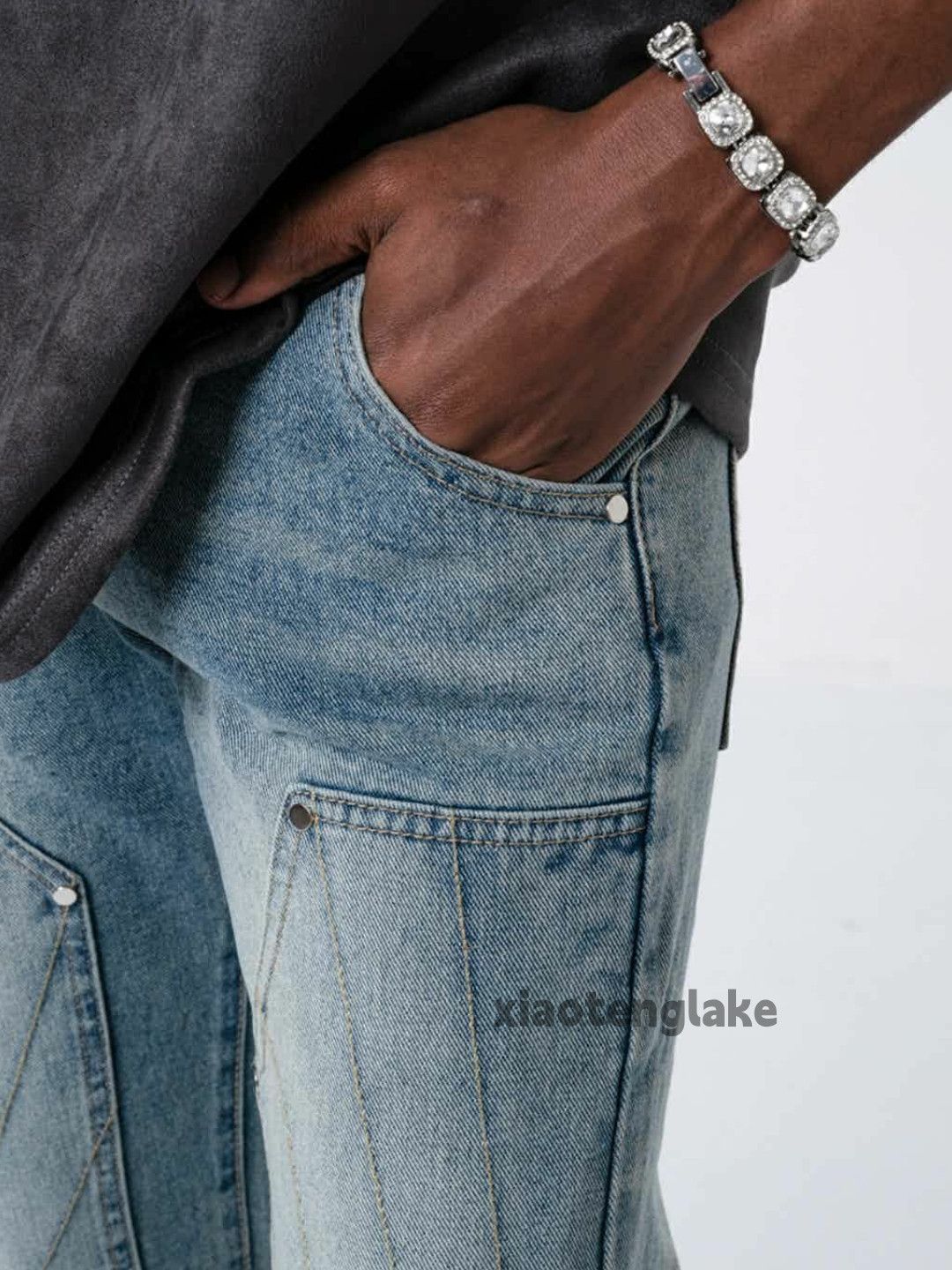 Jean × Vintage utility double knee skate hiphop carpenter jeans Size US 30 / EU 46 - 3 Thumbnail