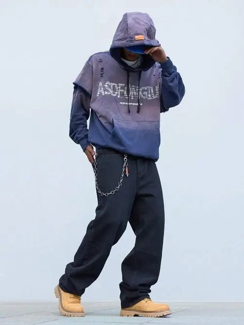 Japanese Brand Faded Skate Baggy Denim Jeans Loose fit Size US 32 / EU 48 - 1 Thumbnail