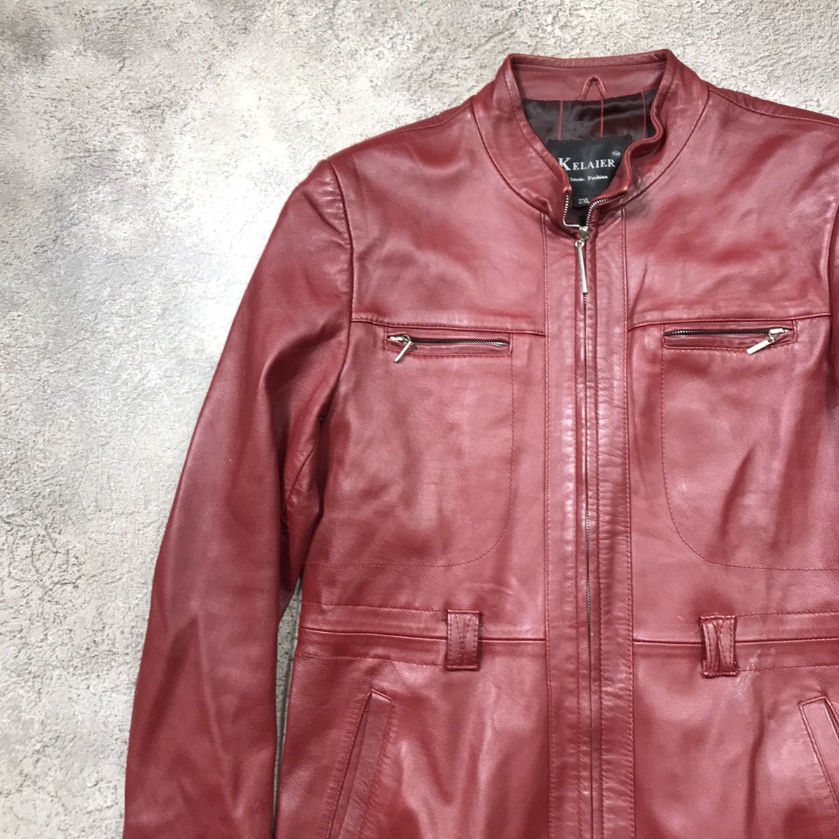 Japanese Brand VINTAGE Y2K LEATHER JACKET JAPAN CASUAL STREETWEAR 90s Size L / US 10 / IT 46 - 3 Thumbnail