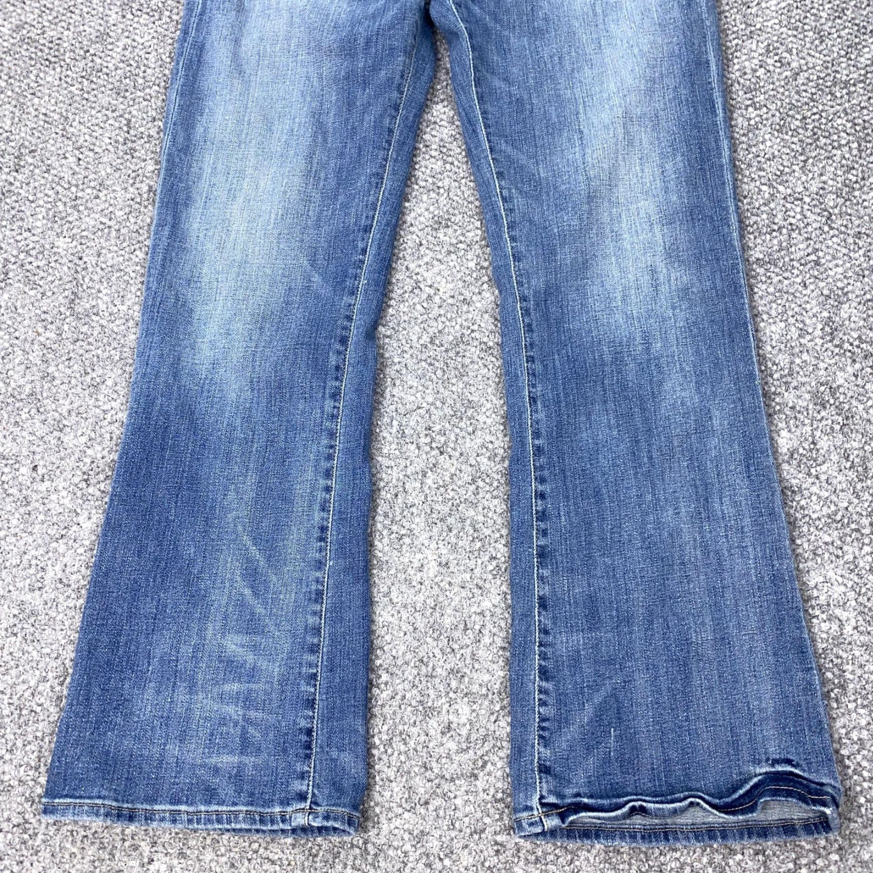 Ralph Lauren Ralph Lauren Sport Jeans Womens 35x32 Blue Denim Straight Leg Stretch Pants Jeans Woman 35x32 Medium Blue Pockets Distressed 90s? Size 24" / US 00 / IT 34 - 3 Thumbnail