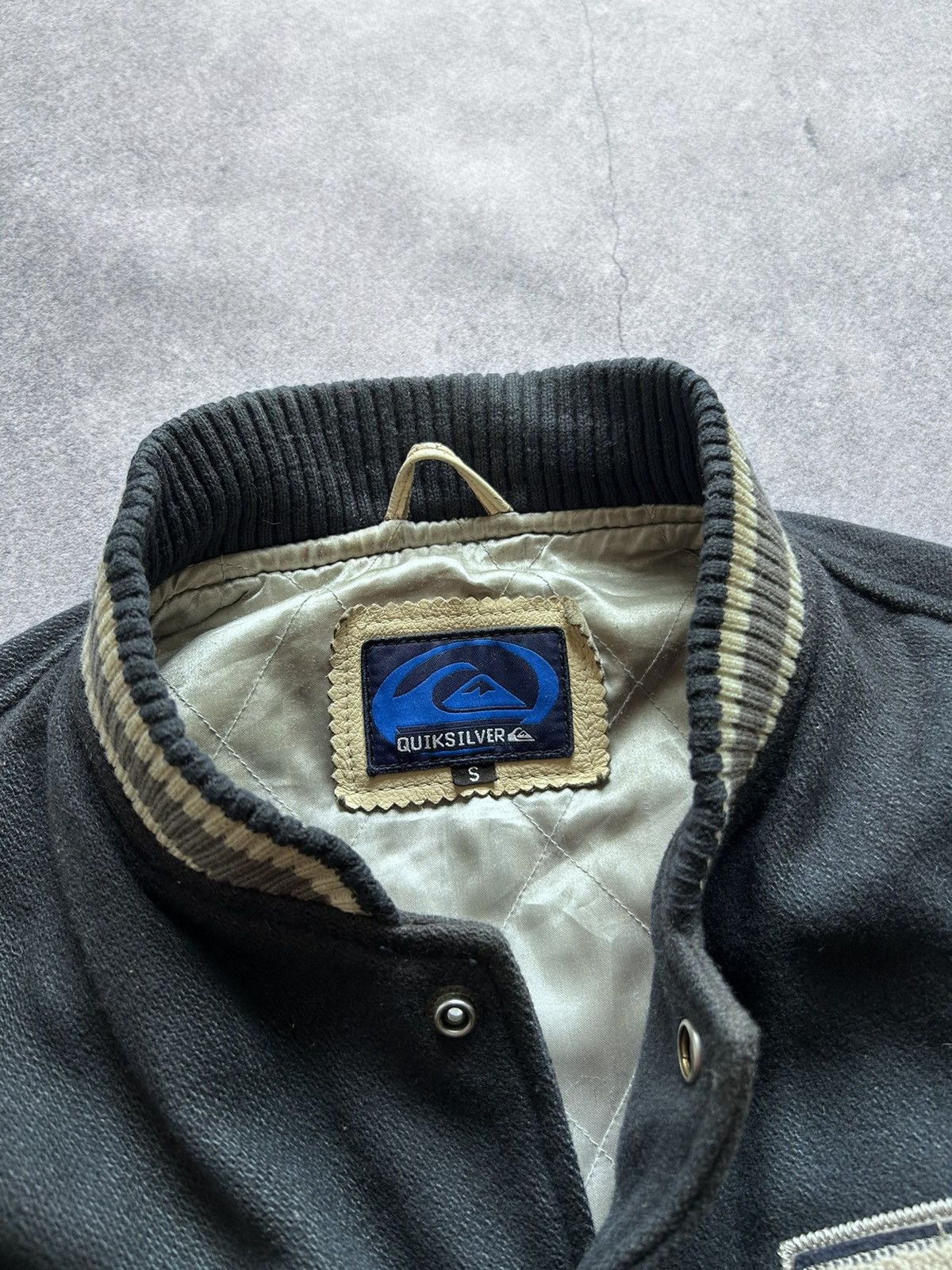Quicksilver Vintage Quicksilver Varsity Bombers jacket Big logo 70 y2k Size US S / EU 44-46 / 1 - 5 Thumbnail