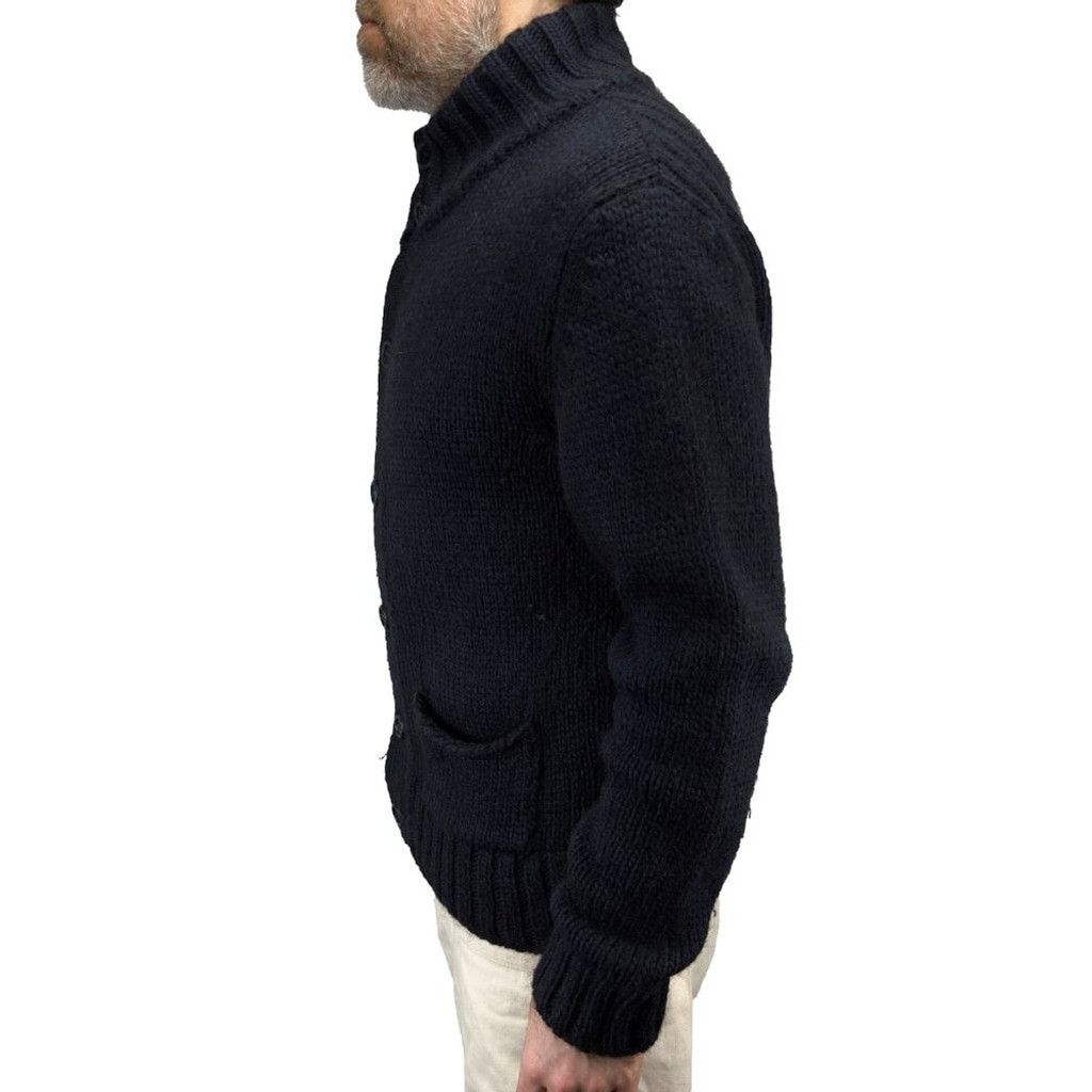 Other SPONTINI PARIS Quiet Luxury Navy Knit Cardigan Sweater sz M Size US M / EU 48-50 / 2 - 3 Thumbnail