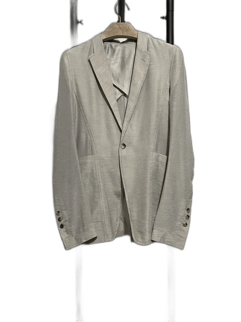Rick Owens rick owens light gray blazer Size US M / EU 48-50 / 2 - 1 Thumbnail