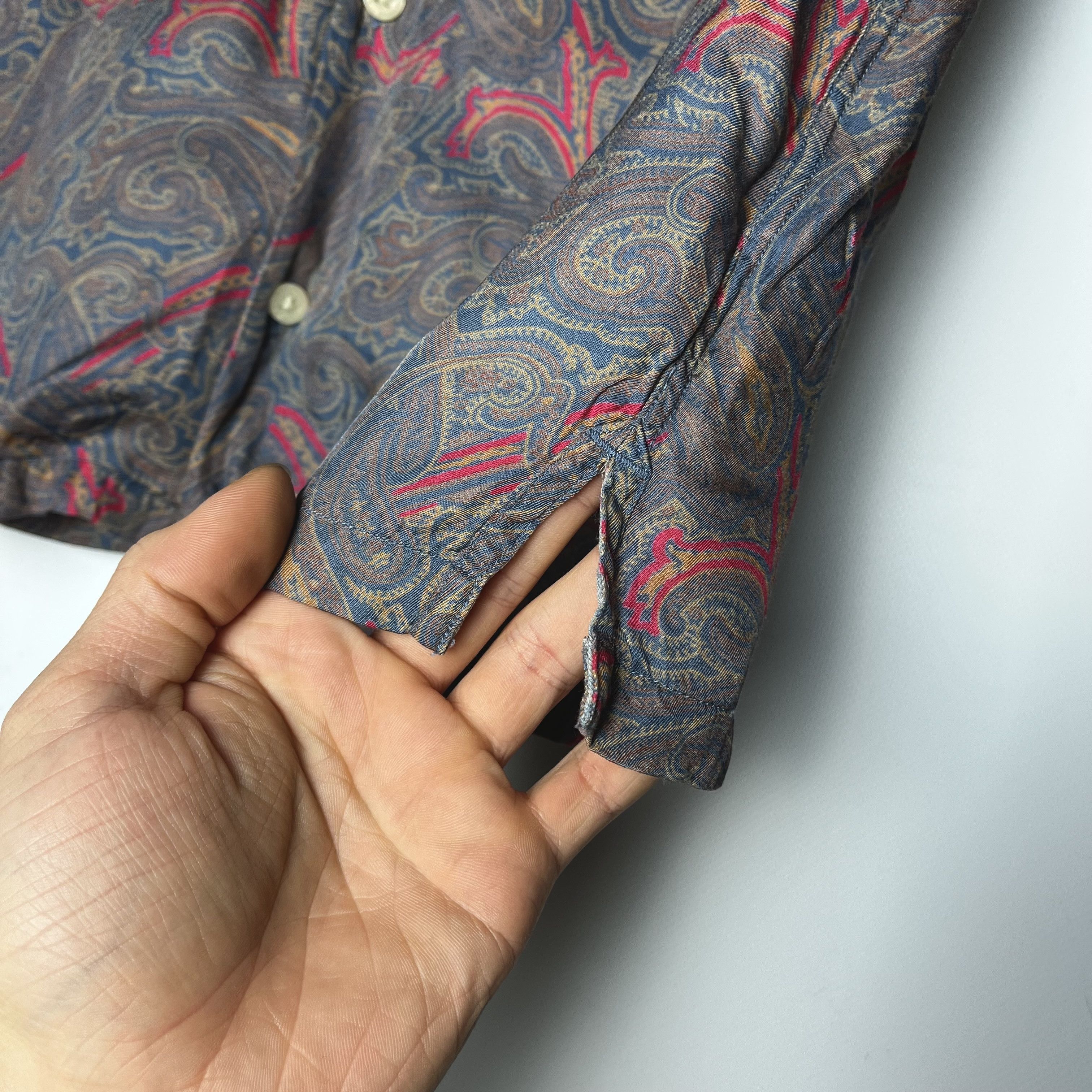 Allsaints AllSaints Oslo Paisley Crazy Art SS Button Up Shirt Size US XS / EU 42 / 0 - 22 Thumbnail