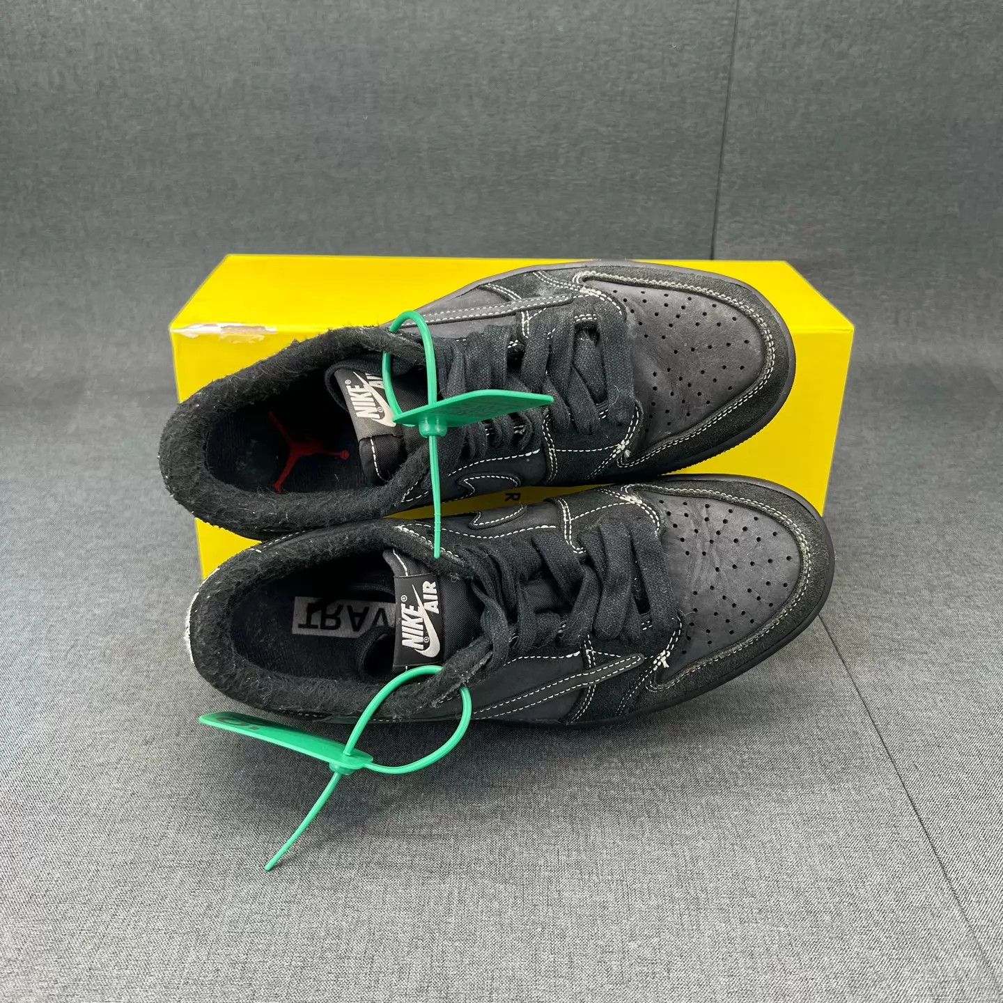 Nike AJ1 Low TS 4.0 Black Samurai Barbed Swoosh Size US 6.5 / EU 39-40 - 2 Thumbnail