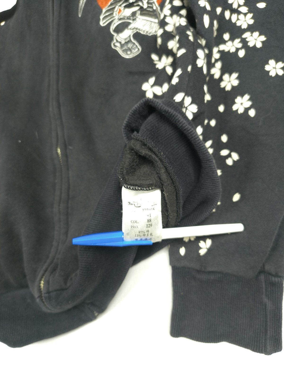 Japanese Brand Jizo Samurai Sakura Hoodie 🤺 (052) Size US XXS / EU 40 - 9 Thumbnail