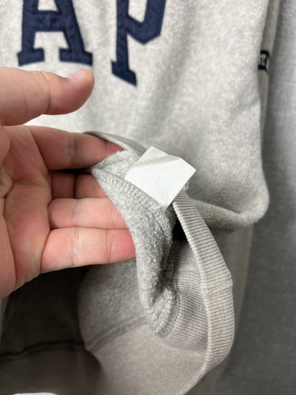 Gap Vintage Gap Pullover Fleece Grey Oversized Hoodie Size US M / EU 48-50 / 2 - 10 Thumbnail